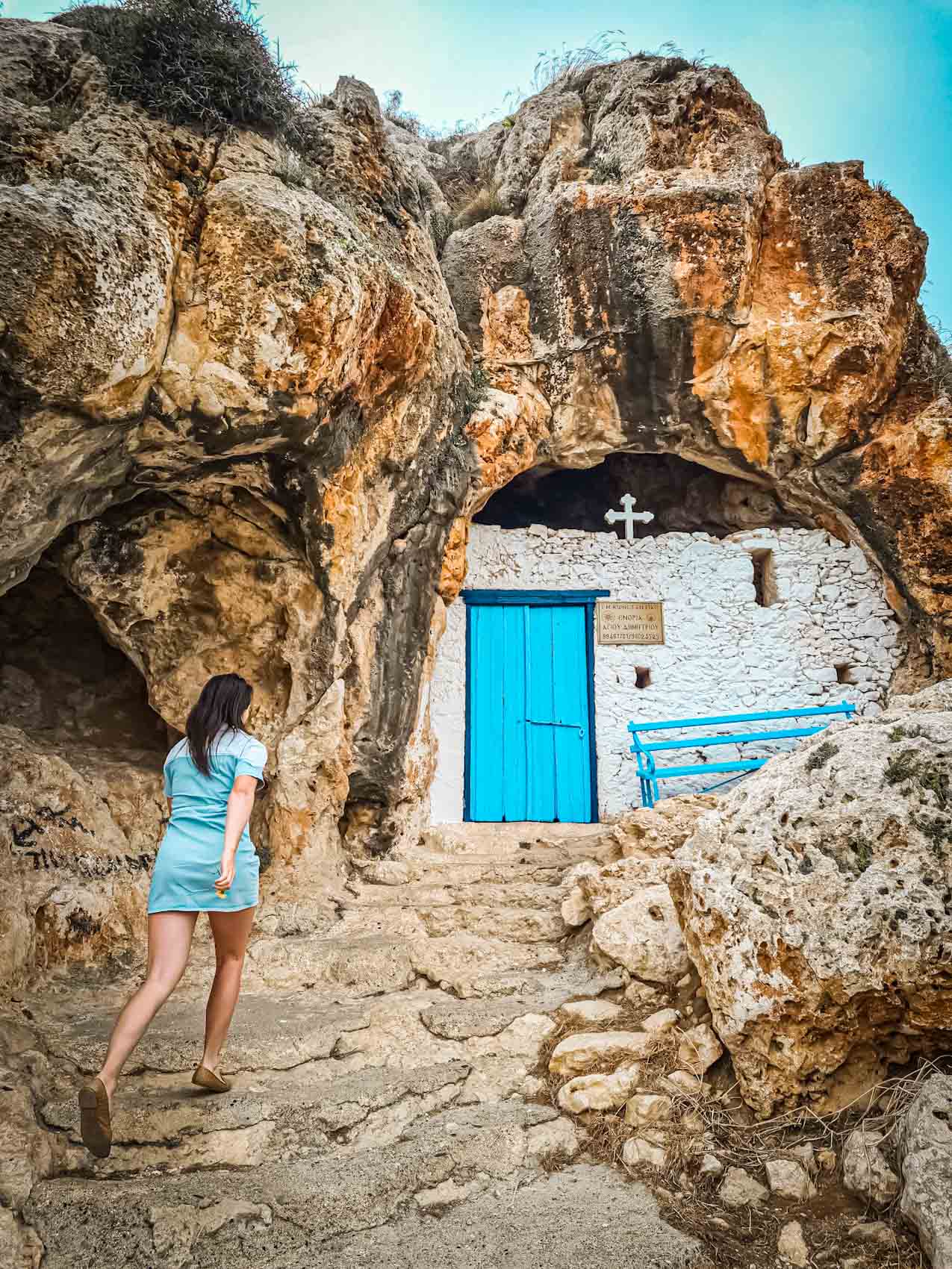Agioi Saranta cave church Cyprus
