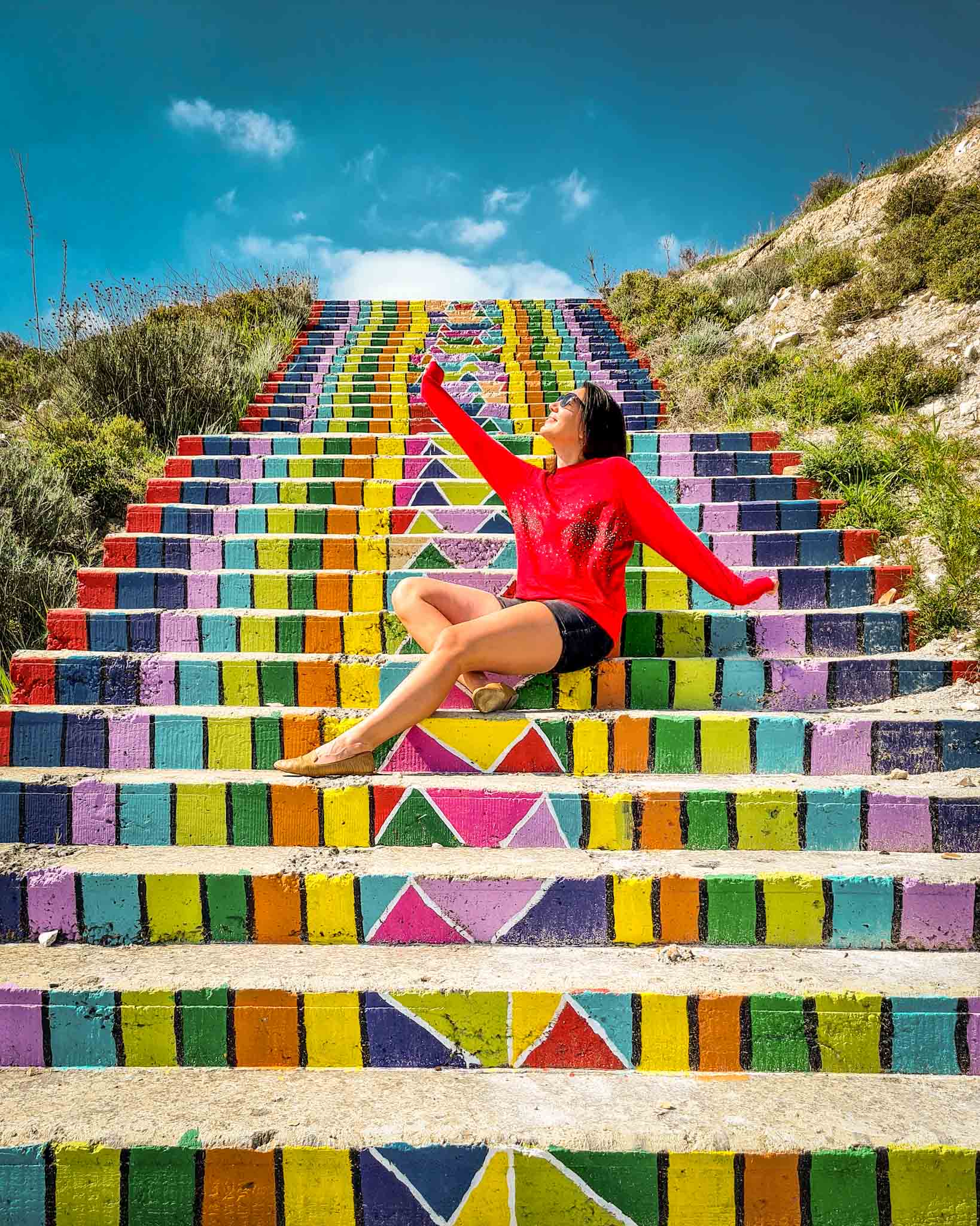 Instagram spots in Cyprus: Love stairs in Lympia Cyprus