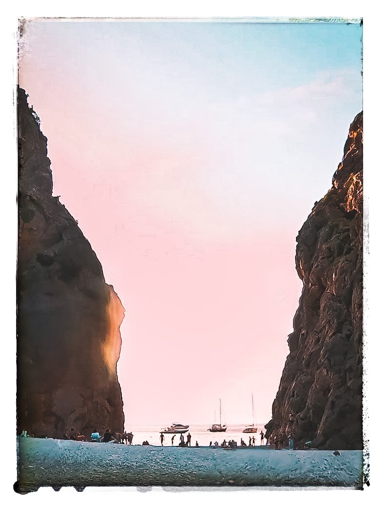 Torrent de Pareis beach in Sa Calobra Mallorca