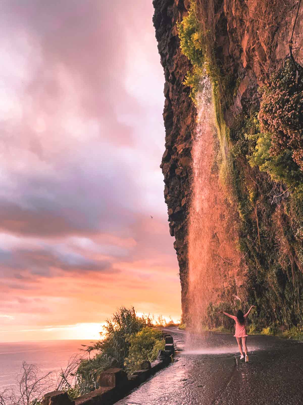 Adventure paradise: Cascata dos Anjos waterfall Madeira