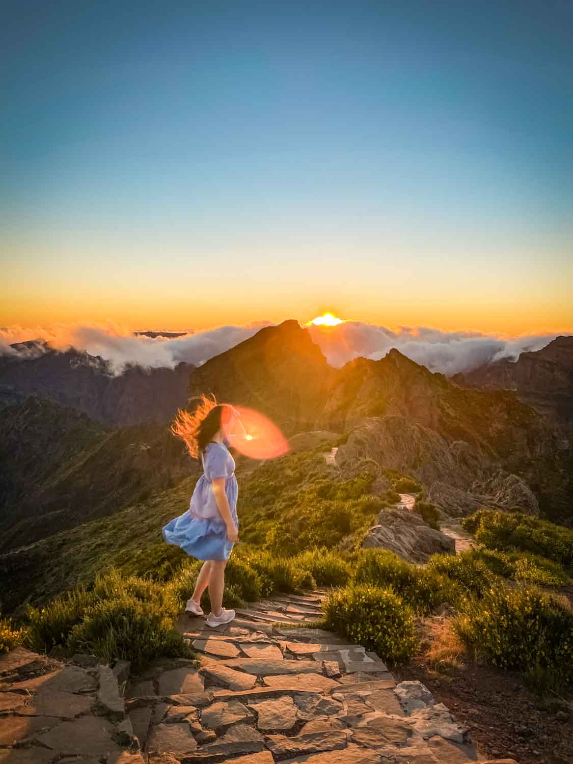 Adventure paradise: Sunset at Pico do Arieiro Madeira