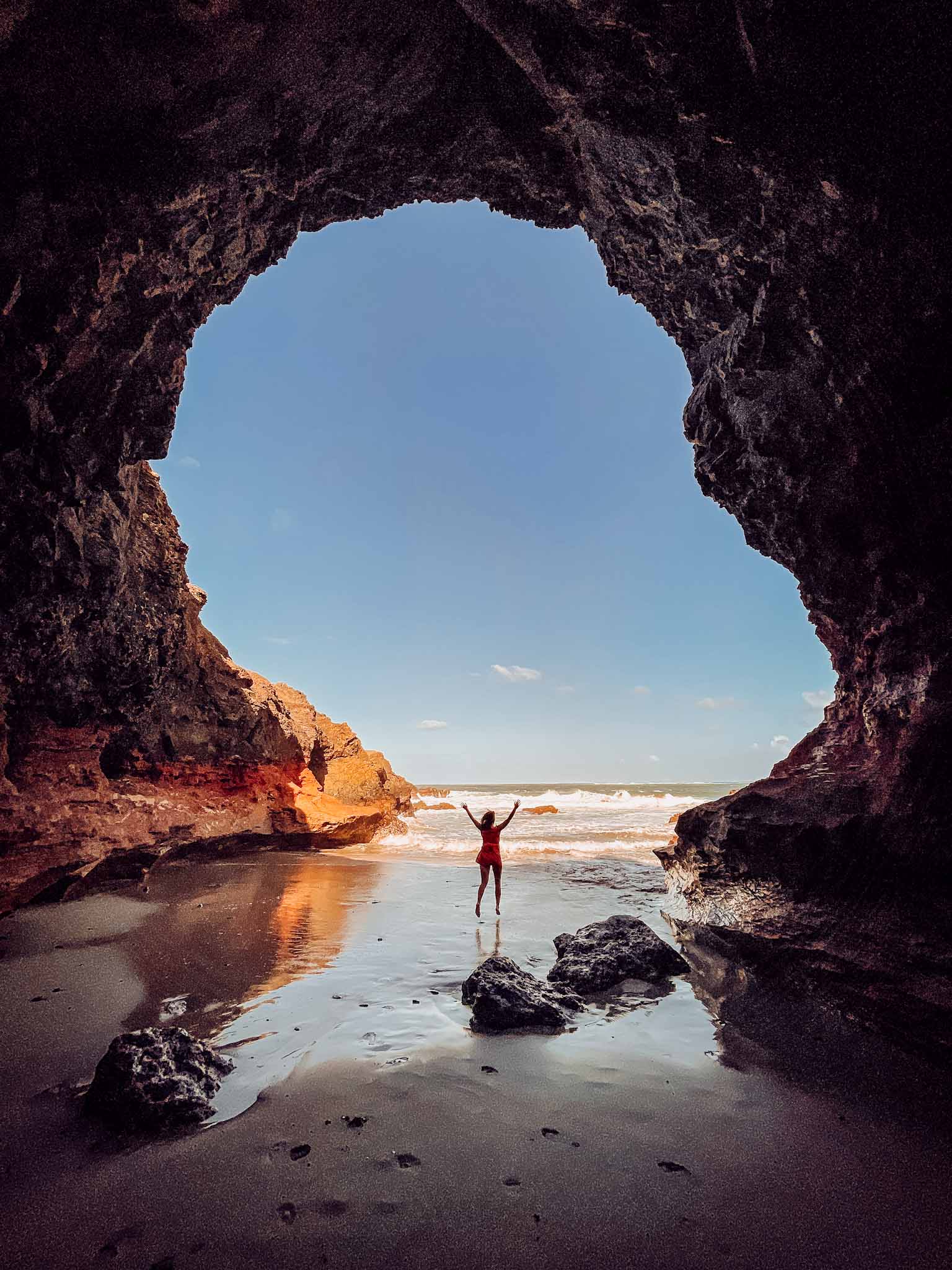 Instagram spots in Fuerteventura Playa de los Ojos cave