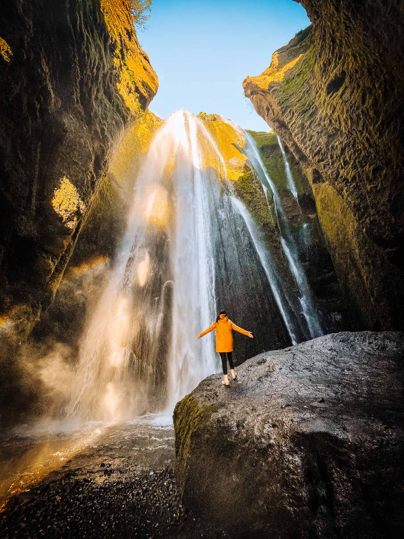 Iceland Instagram spots - Best waterfalls in Iceland - Gljufrafoss