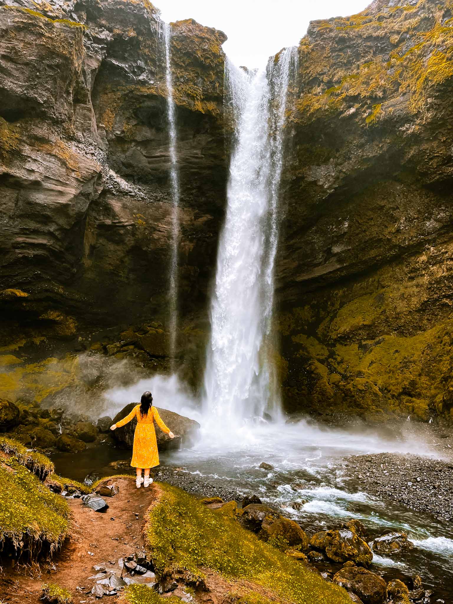 Iceland Instagram spots - Best waterfalls in Iceland - Kvernufoss