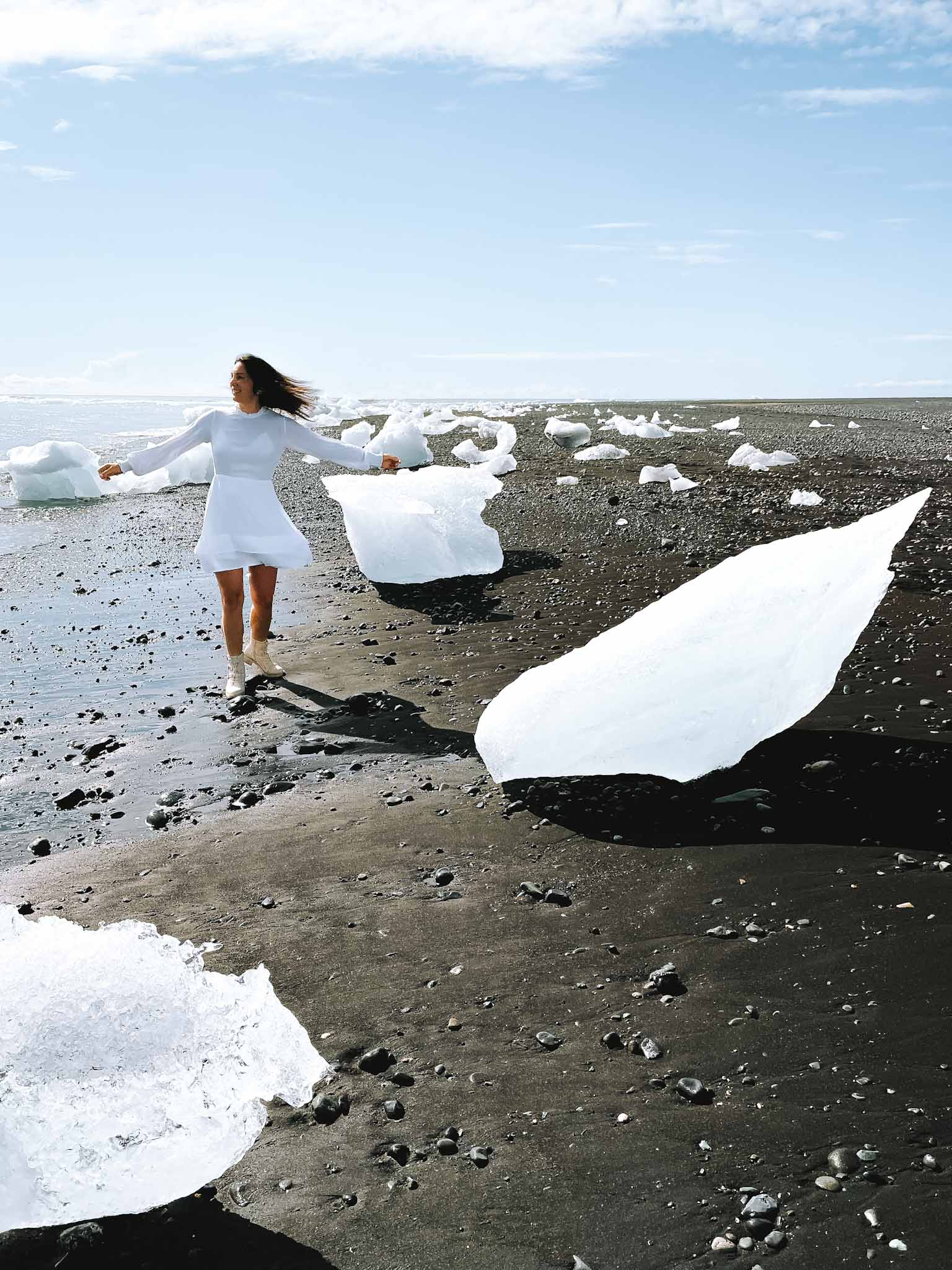 Ring Road in Iceland: Diamond beach