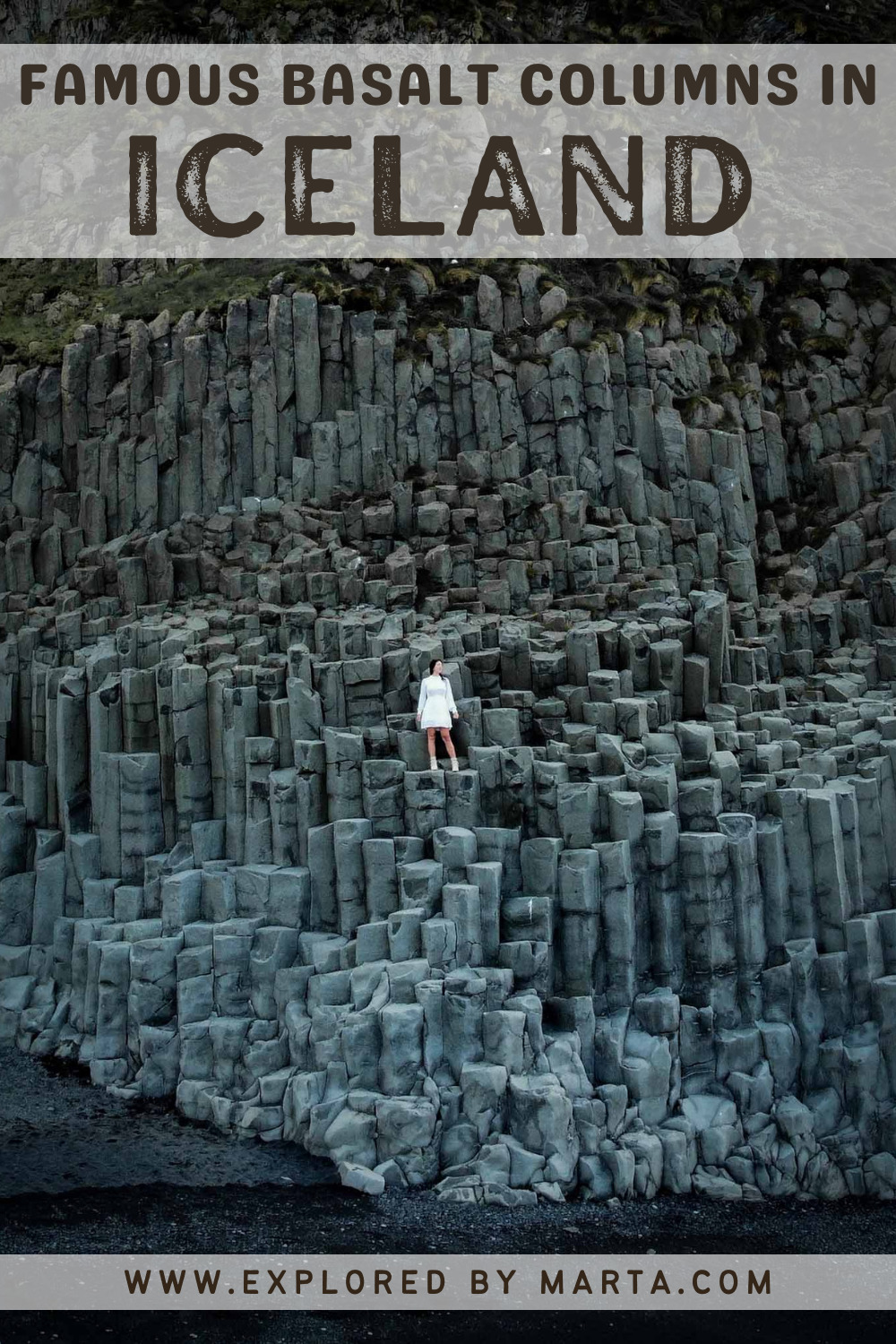 Here are the famous basalt columns in Iceland