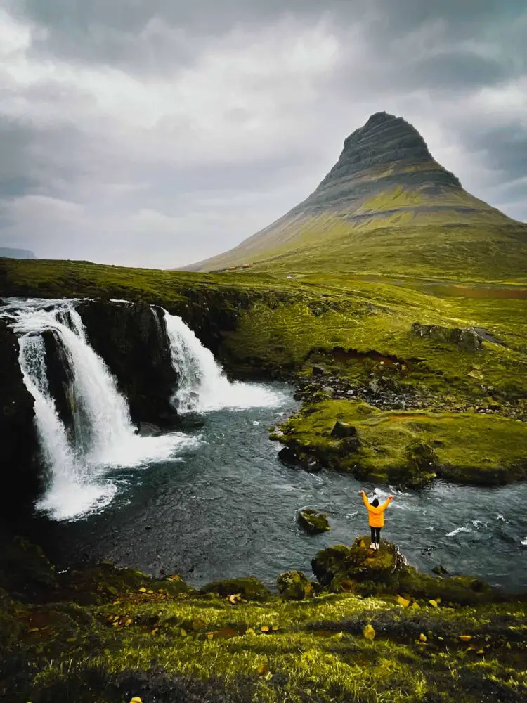 Kirkjufellsfoss - rock formations in Iceland