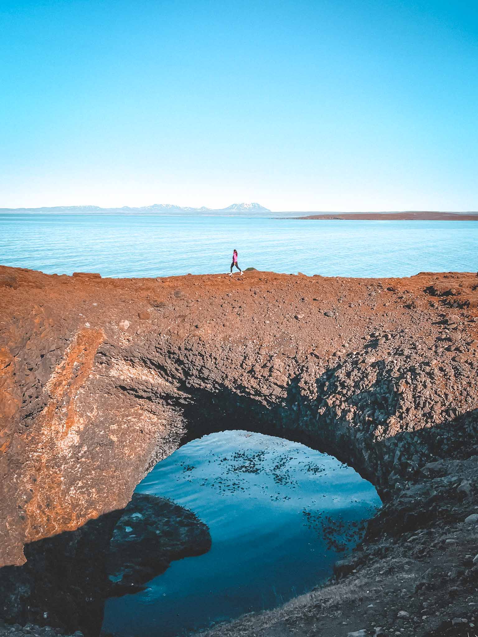 Natural stone arches in Iceland - Rauðanes coastal arch