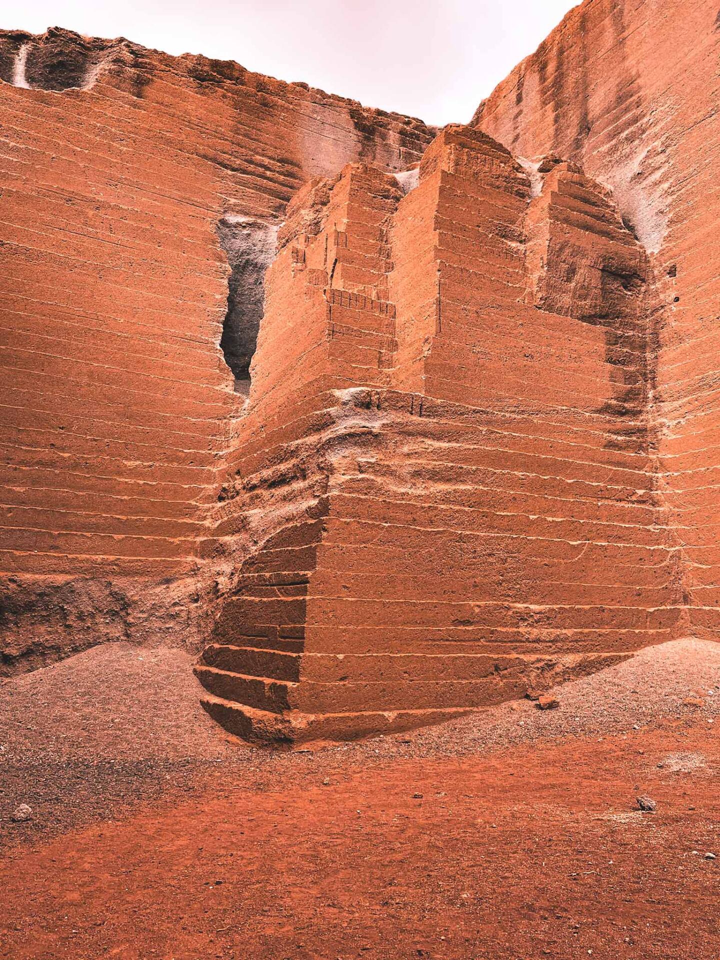 Rock formations in Lanzarote - Red quarry