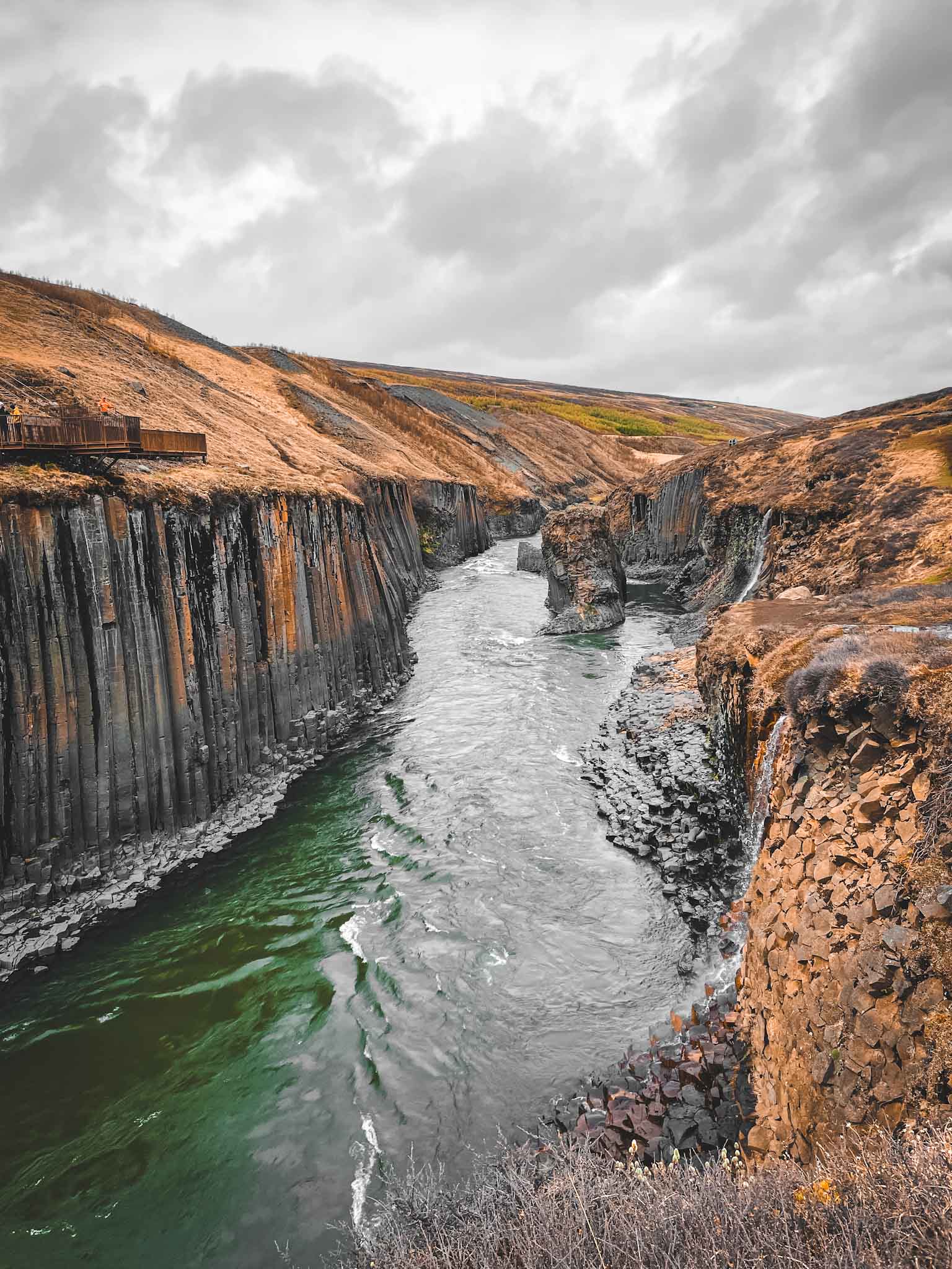 Studlagil canyon in Iceland