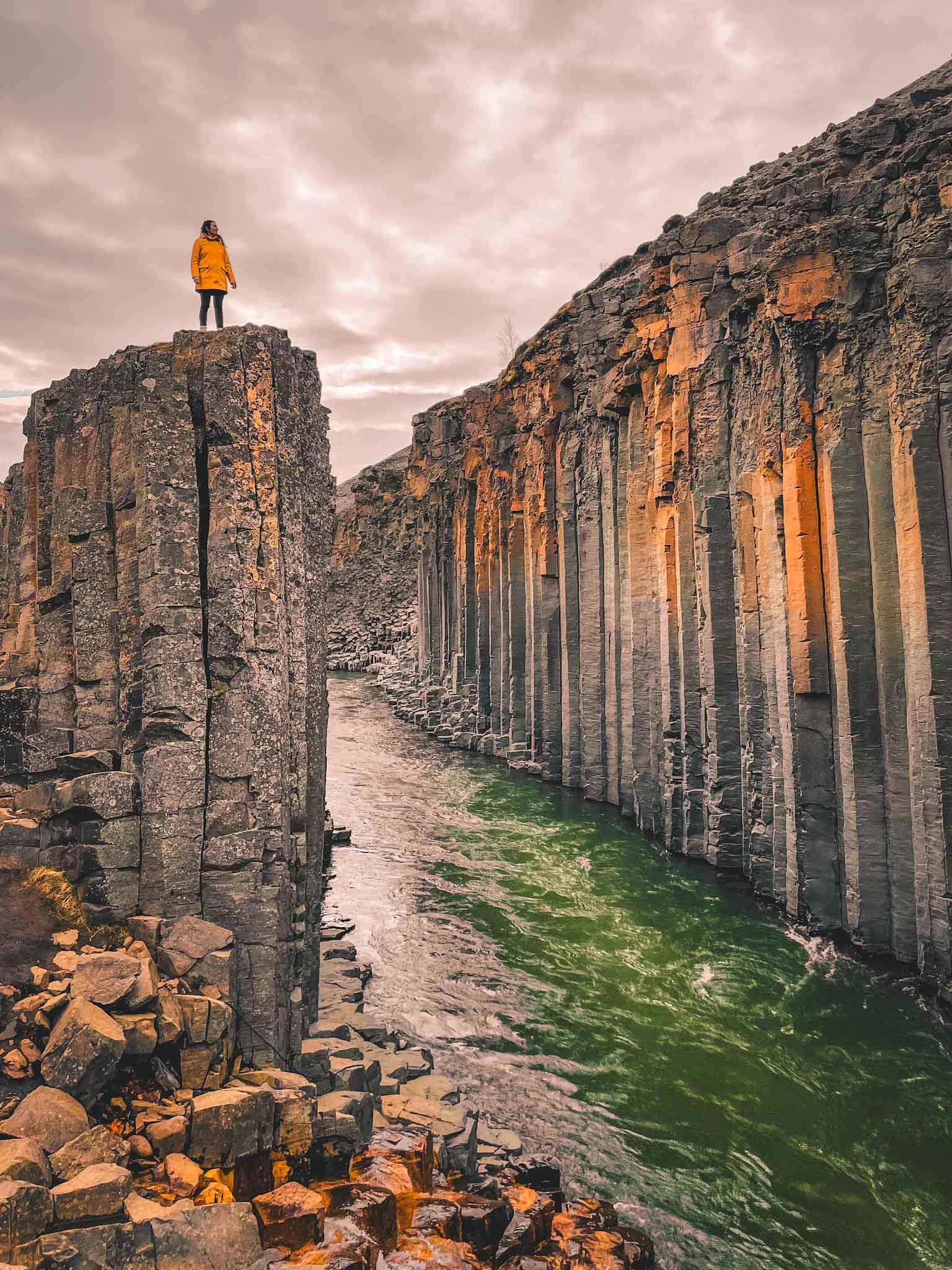 Studlagil canyon in Iceland