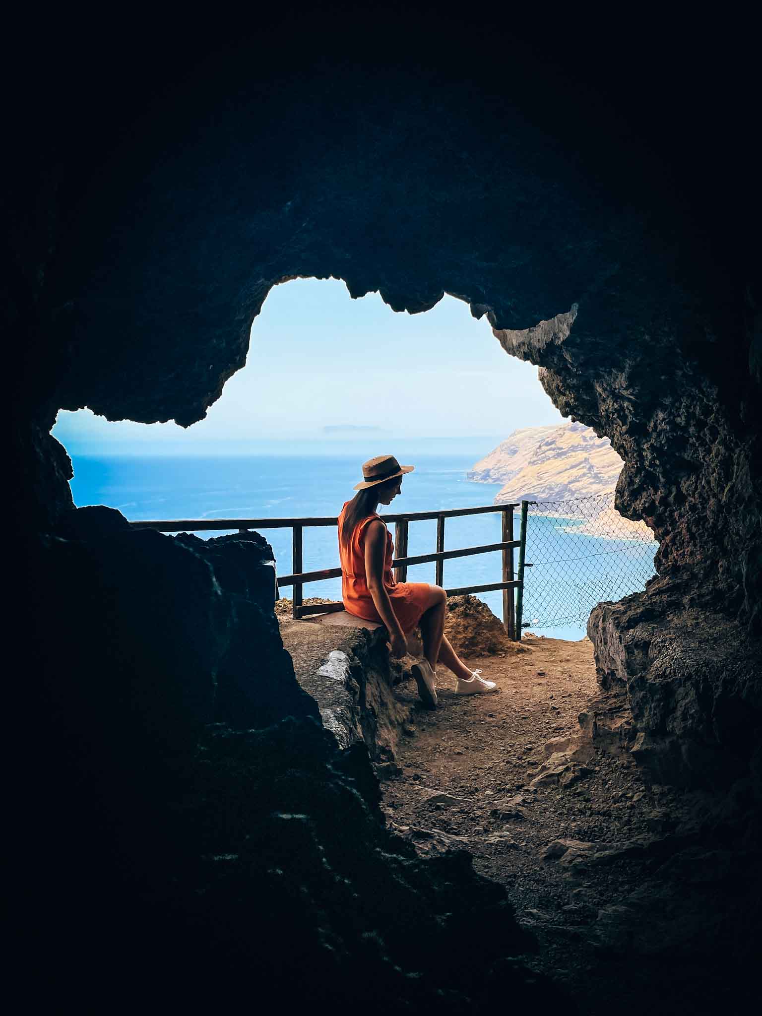 Best Instagram spots in La Palma Canary Islands - Tunnel to Playa de la Veta
