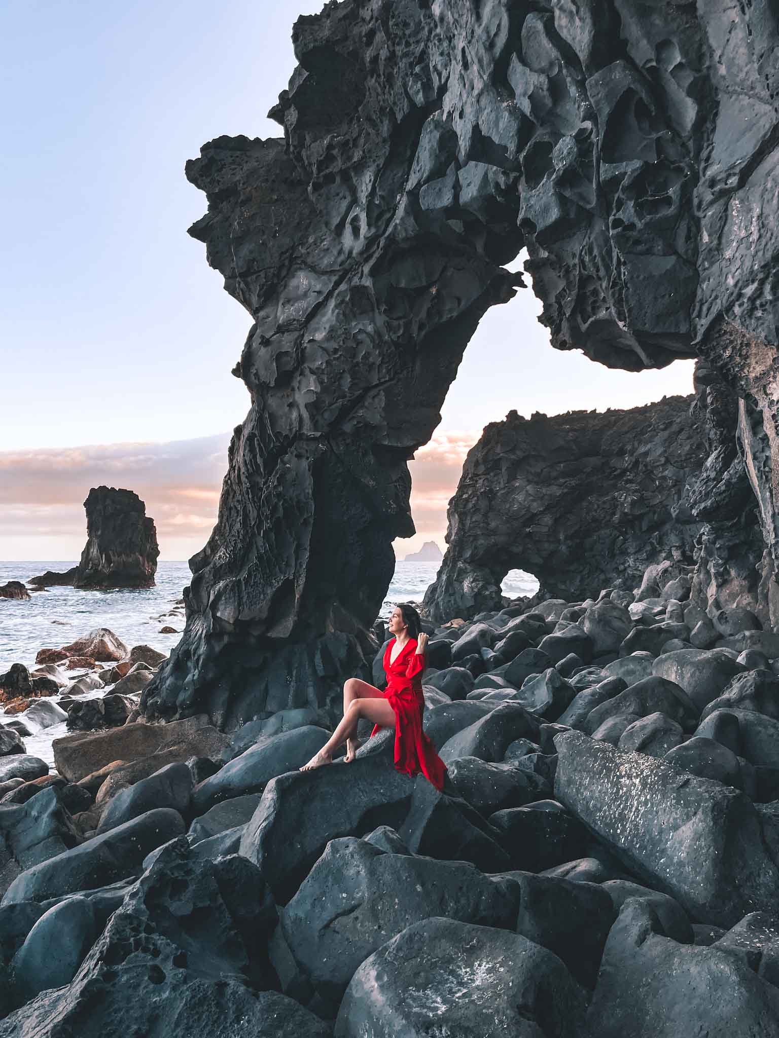 Best Instagram spots in El Hierro Canary Islands - Punta del Pozo volcanic arches