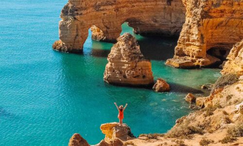 Best Instagram spots in Algarve in Portugal - Praia da Marinha