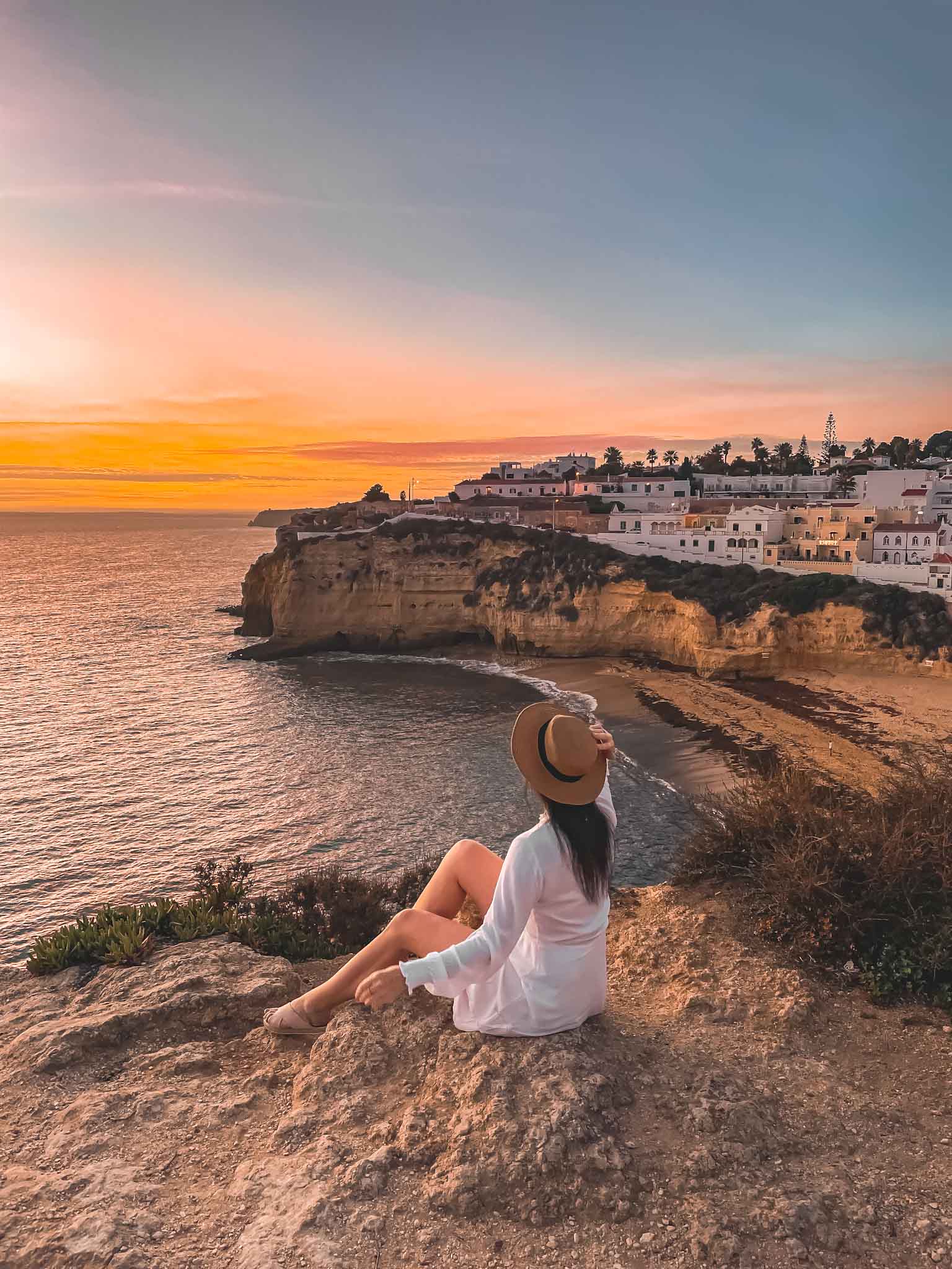 Best Instagram spots in Algarve in Portugal - Praia de Carvoeiro