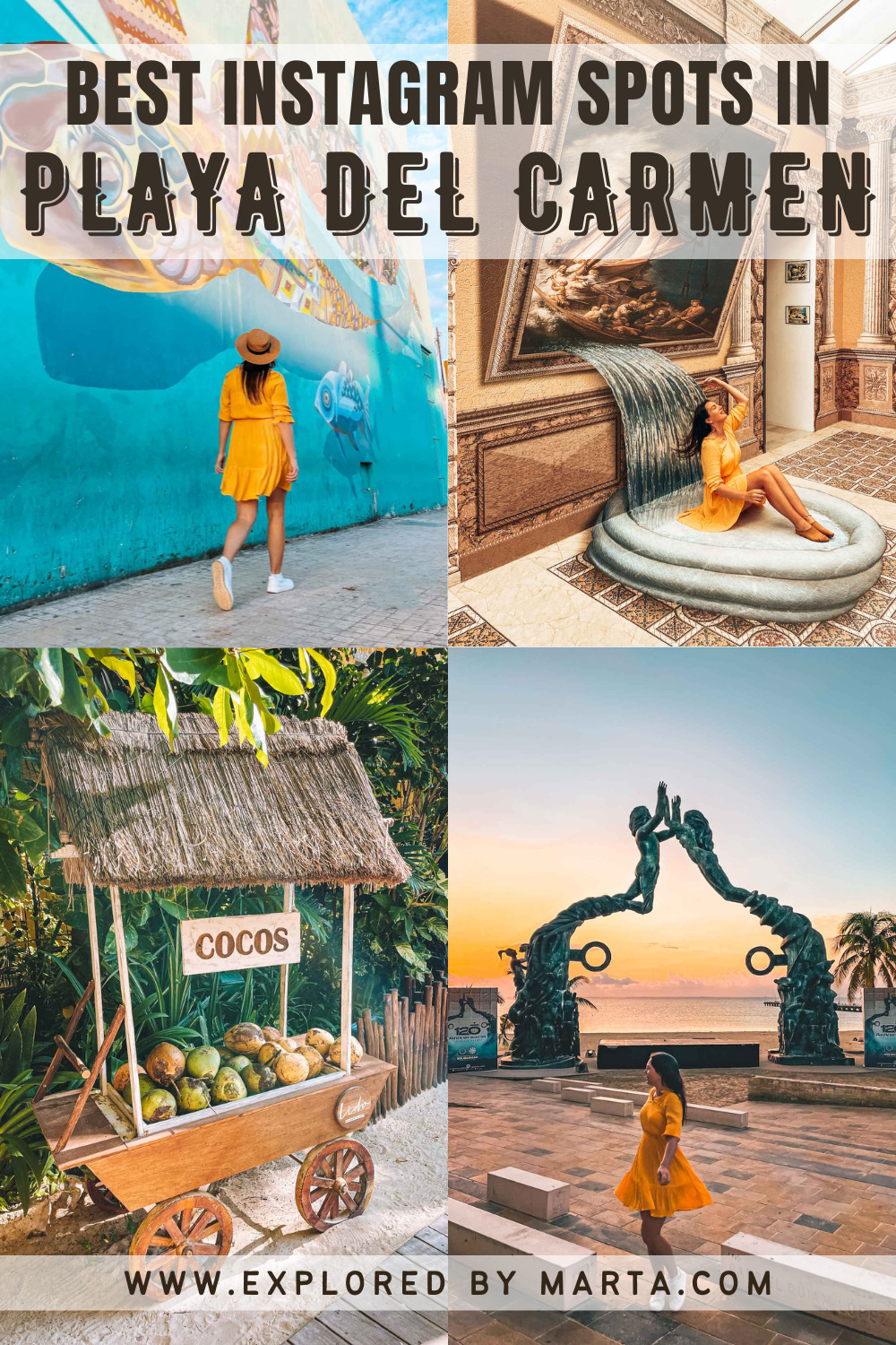 Cool Instagram spots in Playa del Carmen in Mexico