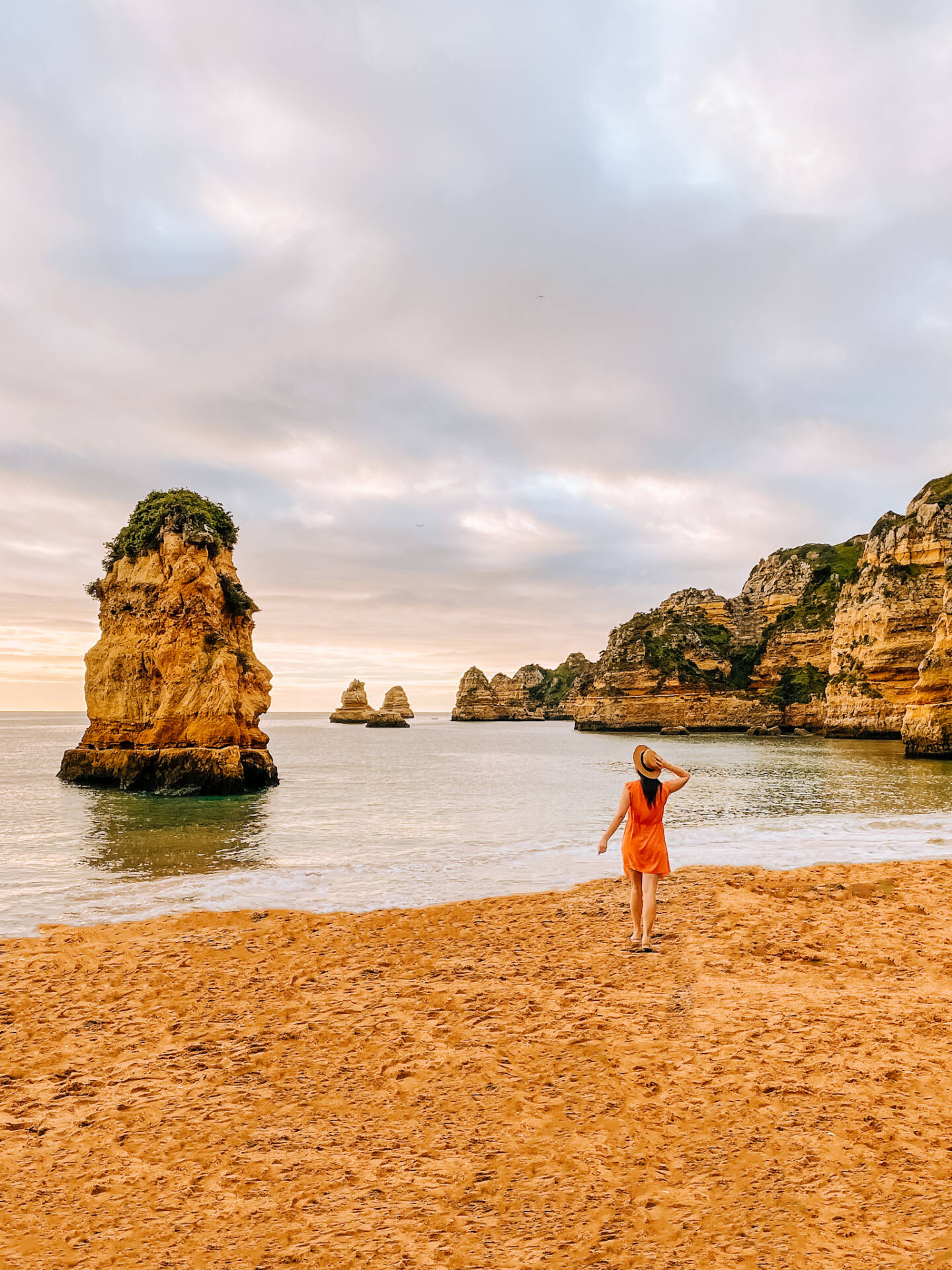 Most beautiful beaches in Algarve with cliffs