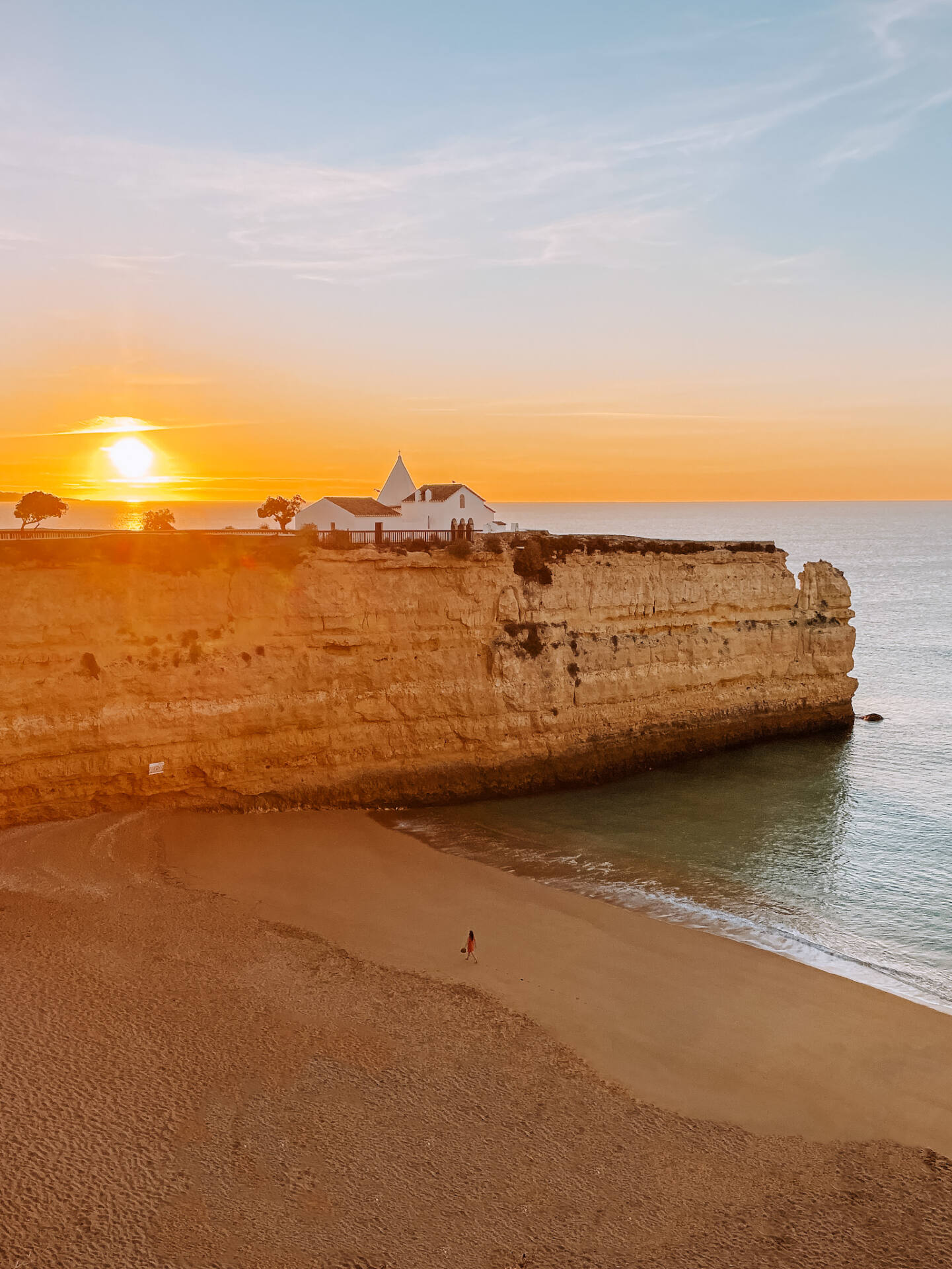 Most beautiful beaches in Algarve with cliffs