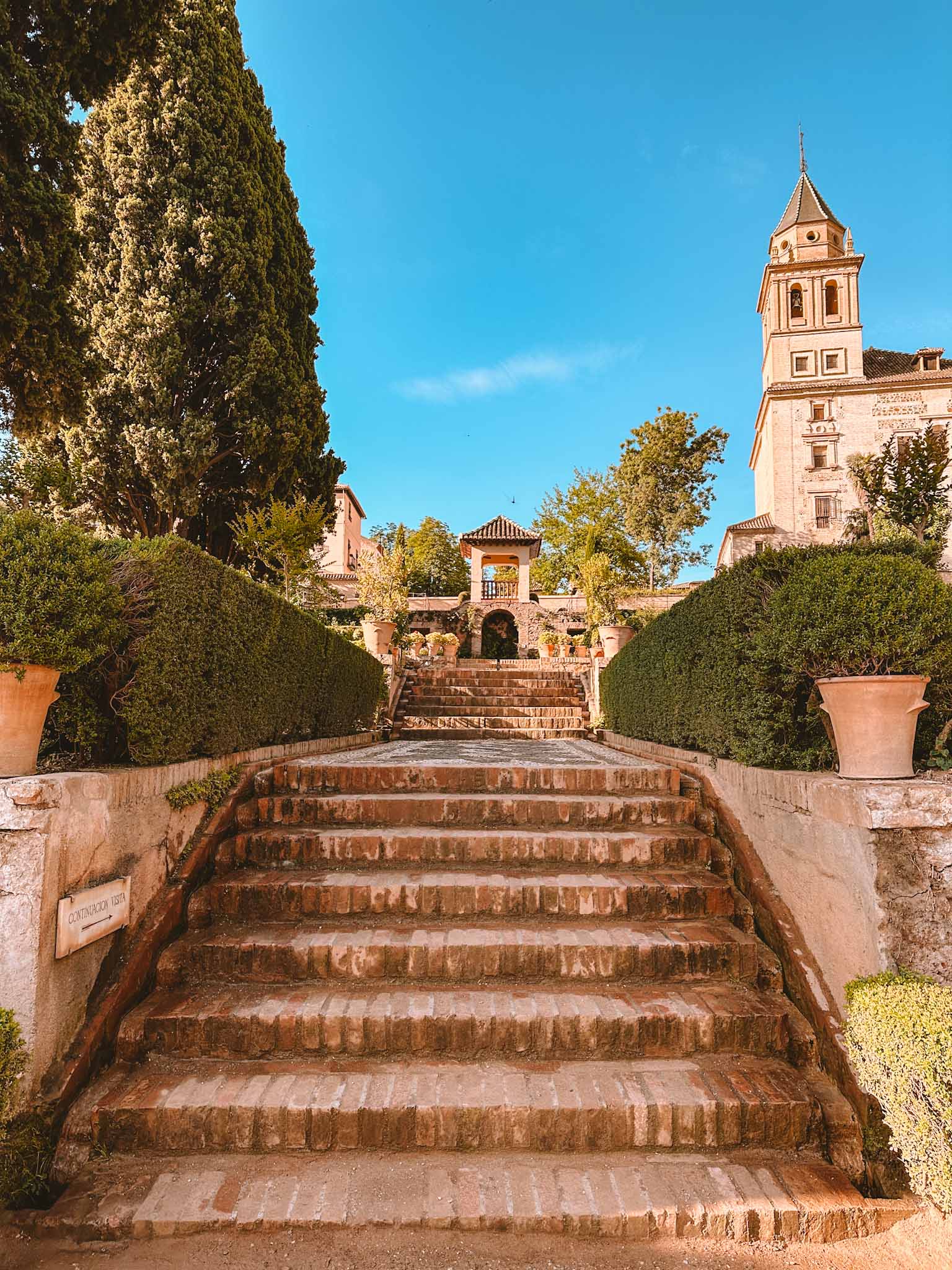 Granada, Spain - Partal Palace - one of the Nasrid Palaces in Alhambra