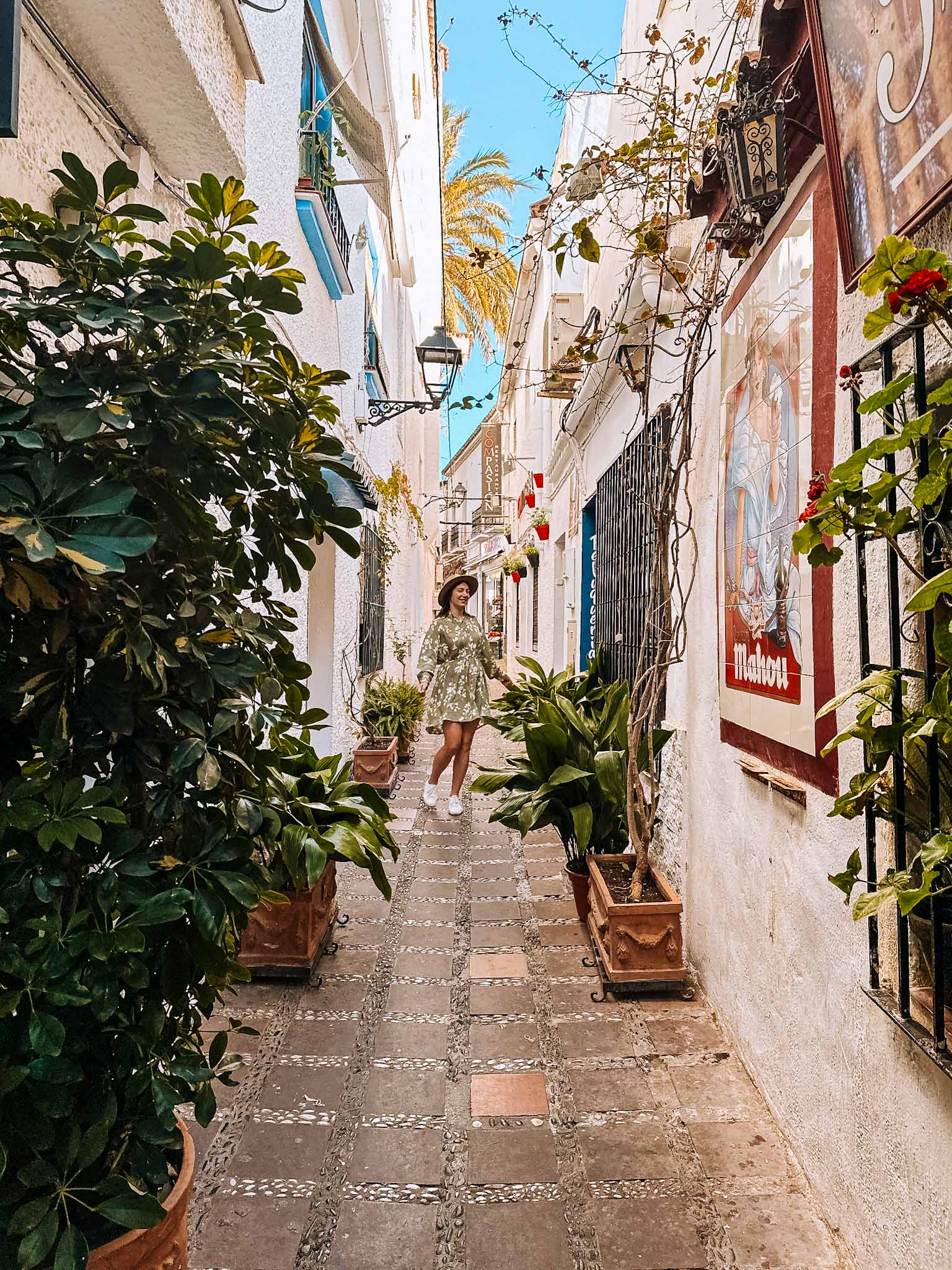 Most beautiful streets in Marbella, Spain - Calle San Lázaro