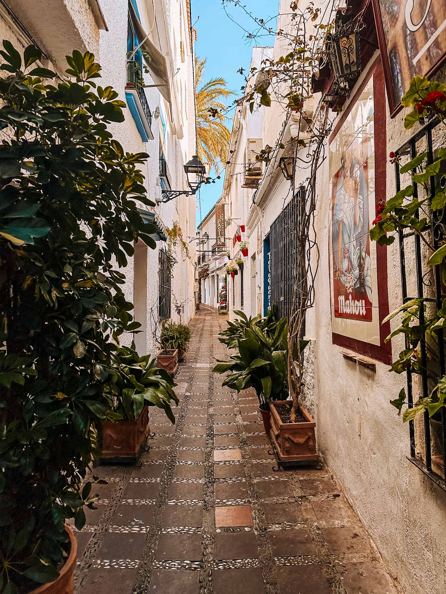 Most beautiful streets in Marbella, Spain - Calle San Lázaro