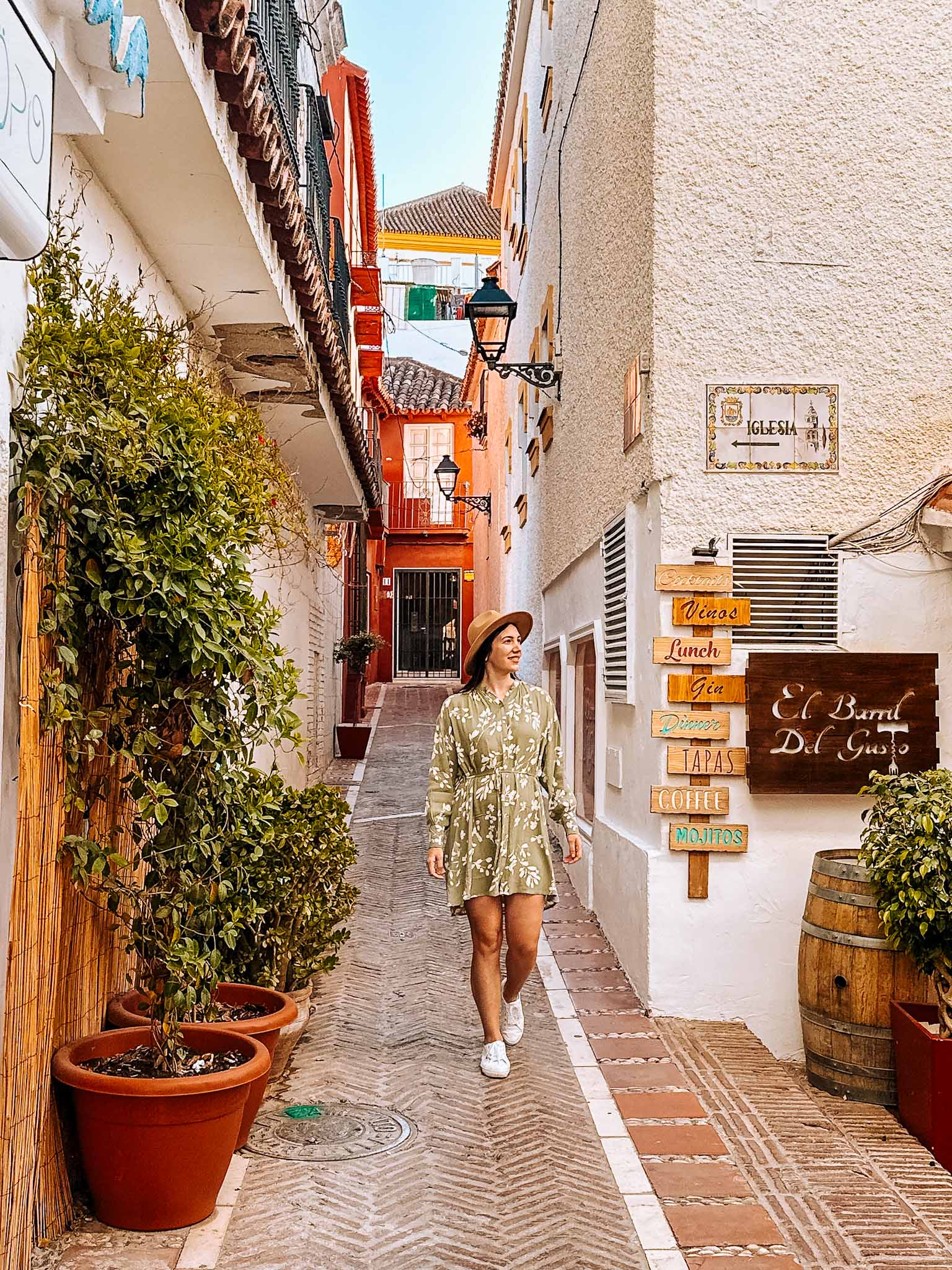 Most beautiful streets in Marbella, Spain - Calle Gloria