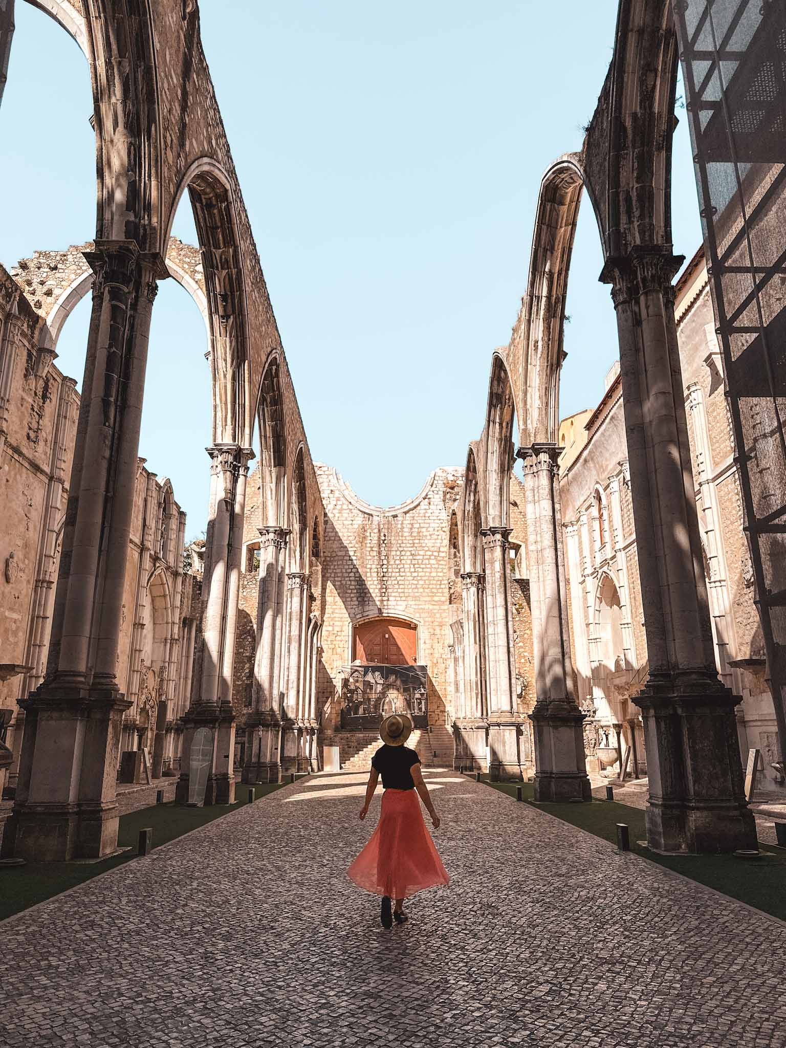 Best Instagram photo spots in Lisbon - Carmo Convent