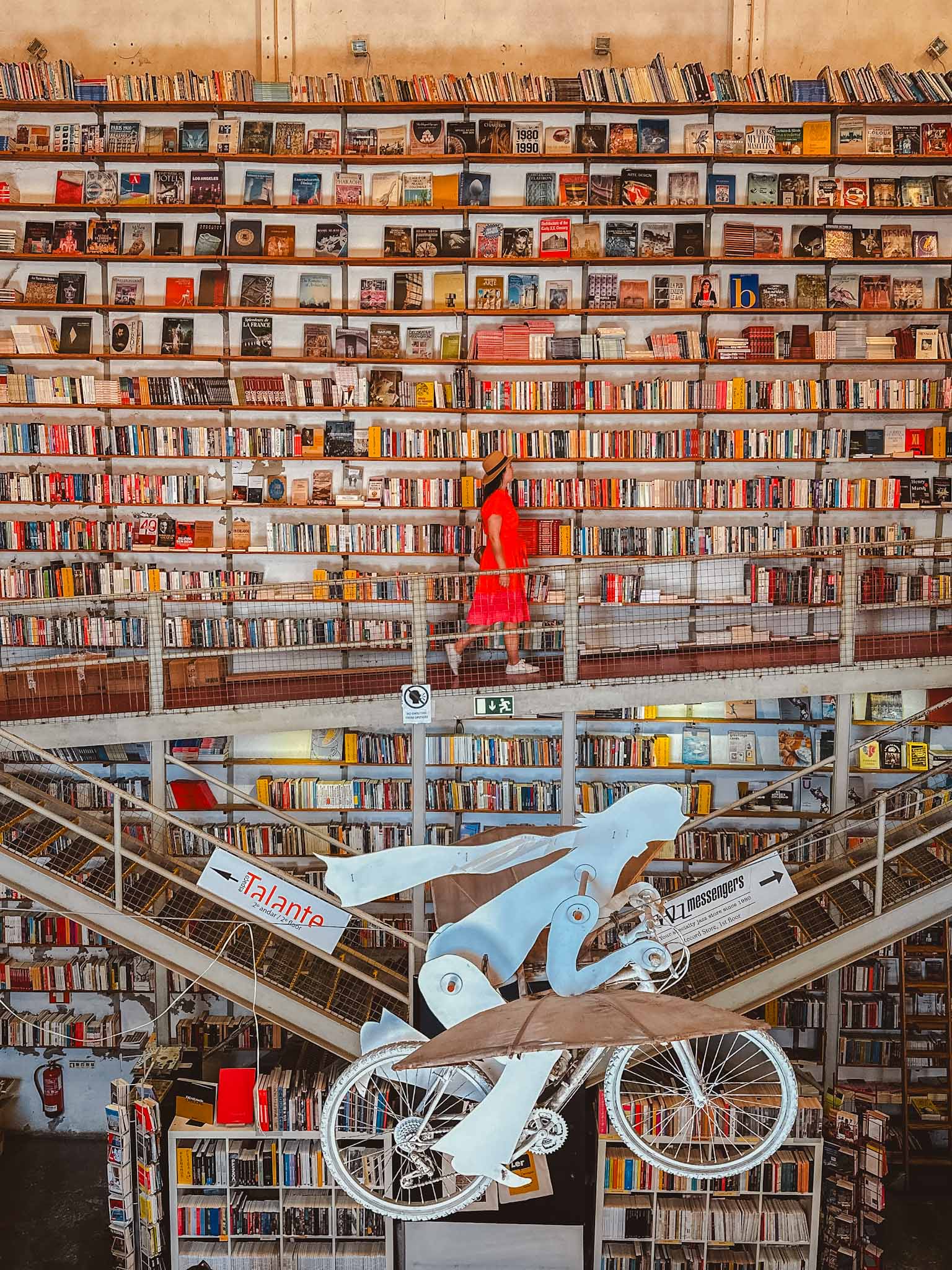 Best Instagram photo spots in Lisbon, Portugal - Ler Devagar bookstore in LX Factory