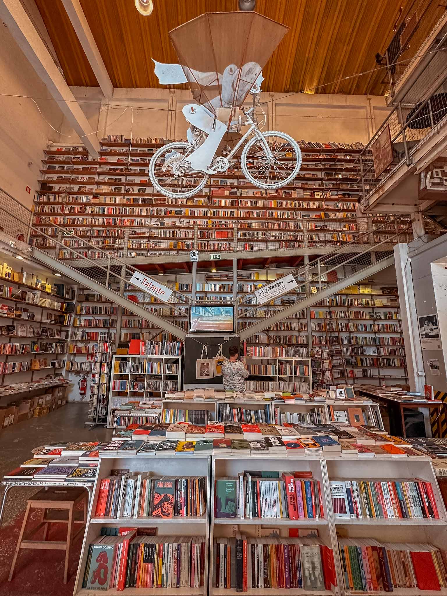 Best Instagram photo spots in Lisbon, Portugal - Ler Devagar bookstore in LX Factory
