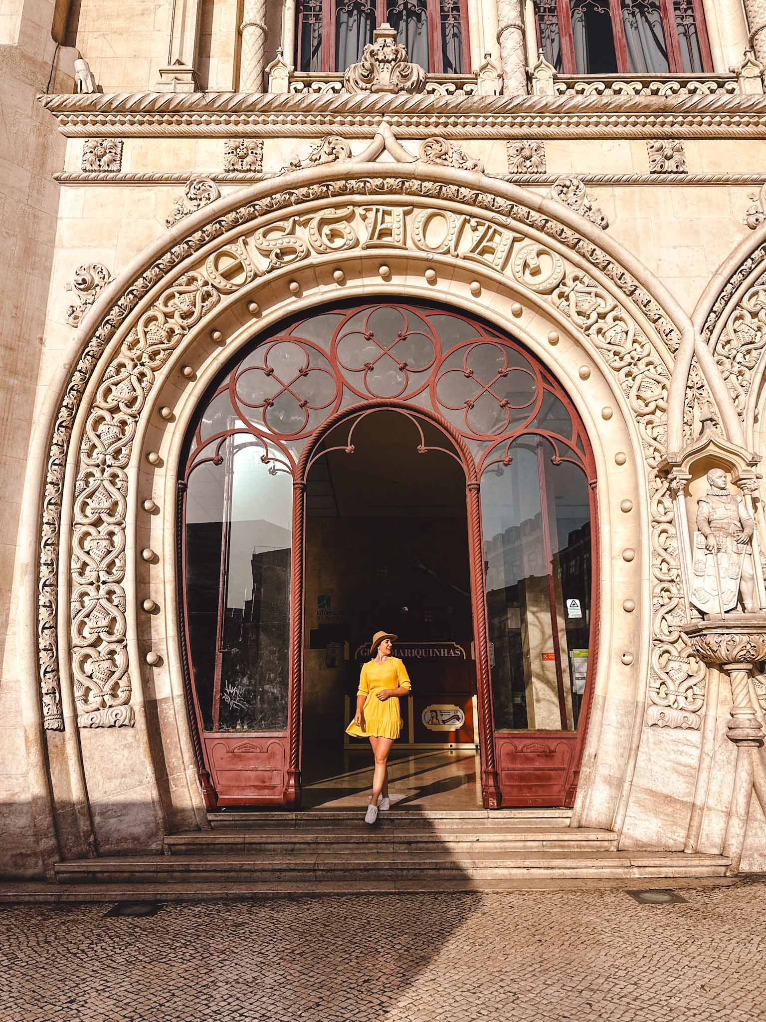 Best Instagram photo spots in Lisbon, Portugal - Rossio railway station