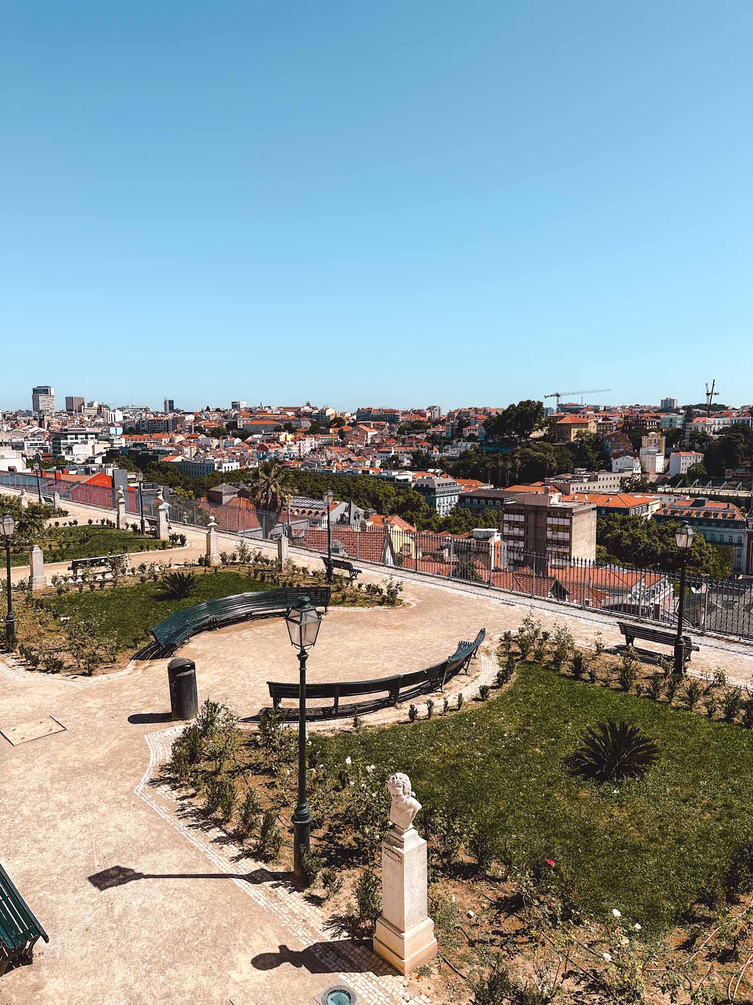Best viewpoints and rooftops in Lisbon - Miradouro de São Pedro de Alcântara