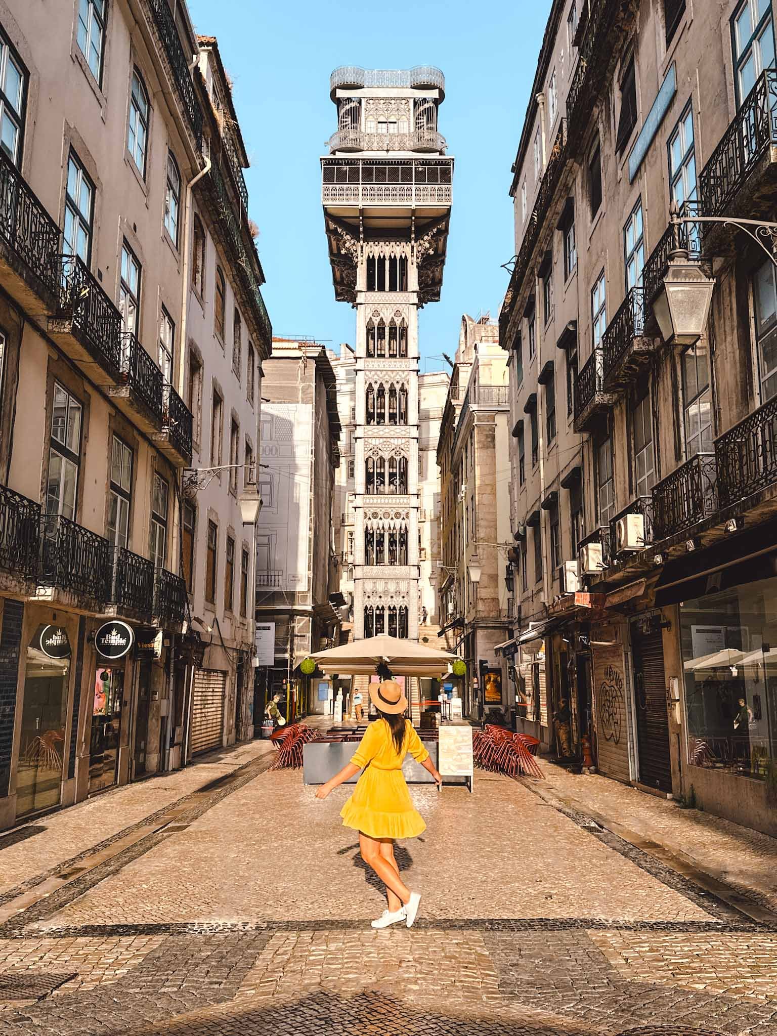 Most beautiful places in Lisbon - Elevador de Santa Justa