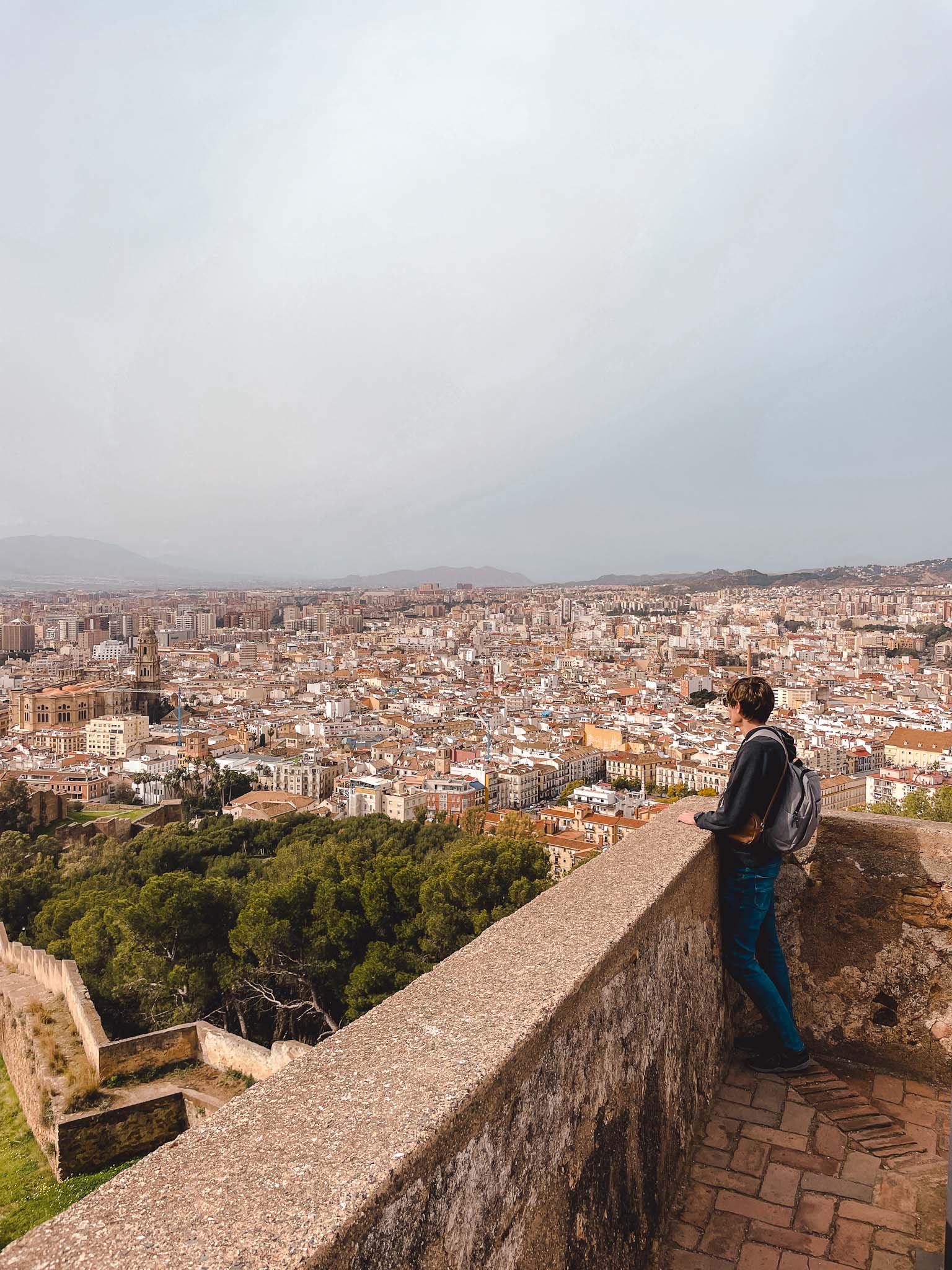 Castillo de Gibralfaro in Malaga, Spain