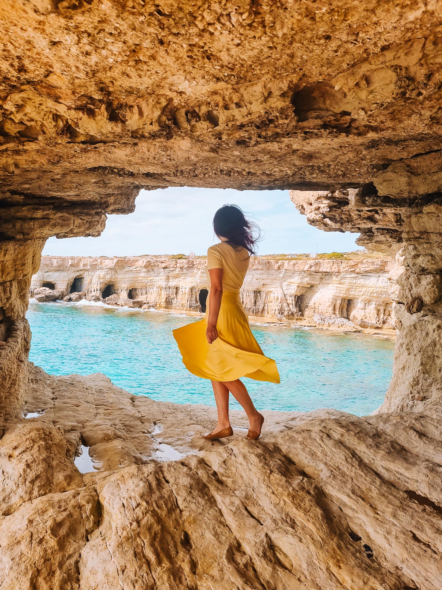 Cyprus sea caves and rock formations in Ayia Napa