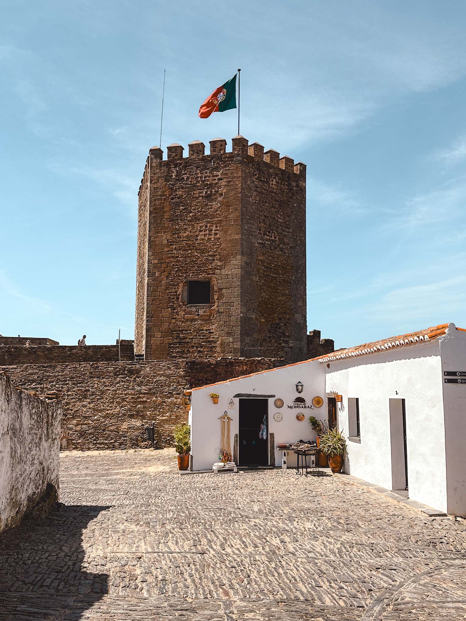 Castelo de Monsaraz - medieval hilltop town in Evora district in Portugal