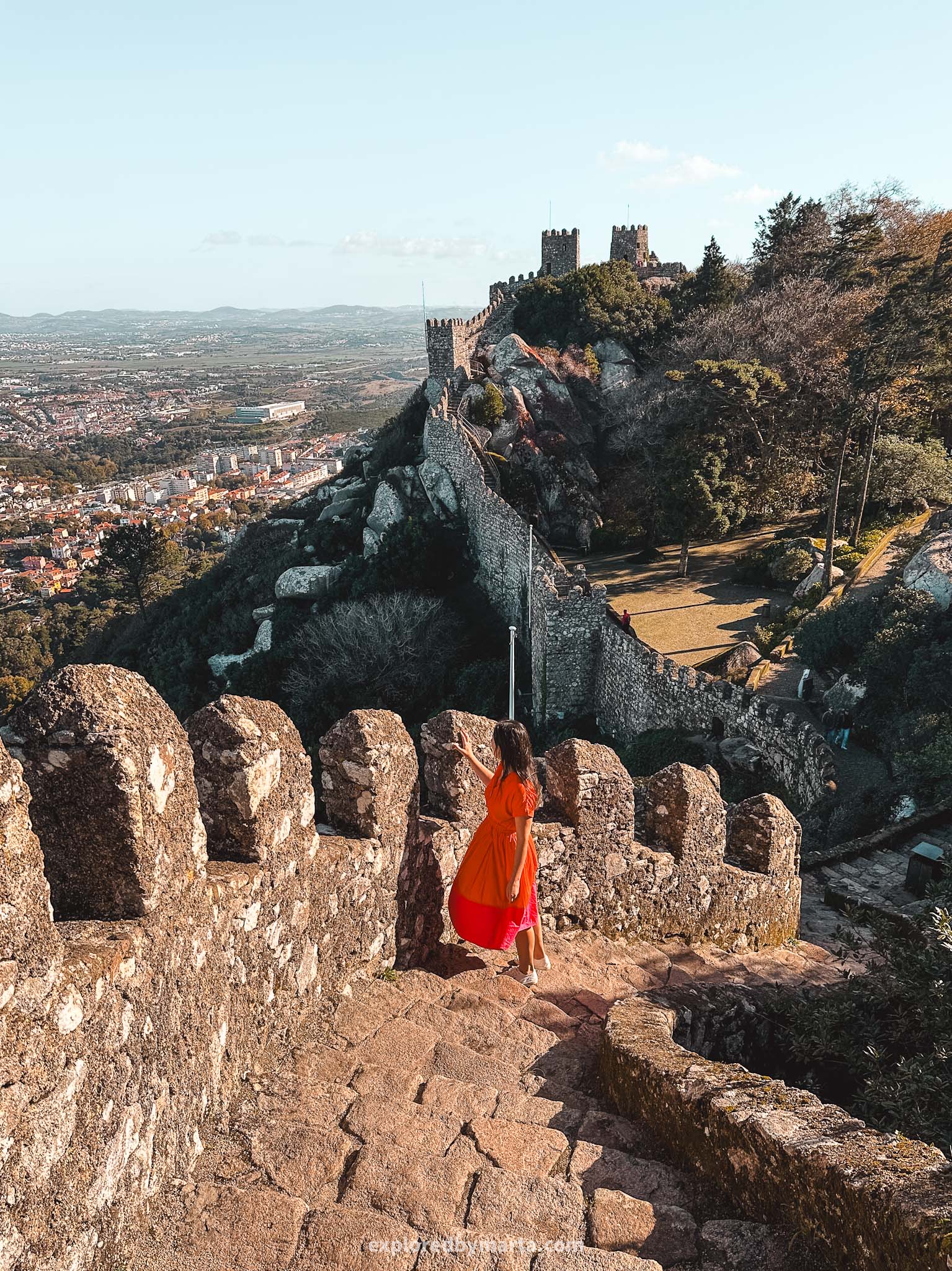 Sintra, Portugal-Castelo dos Mouros, Moorish Castle Instagram spots in Sintra