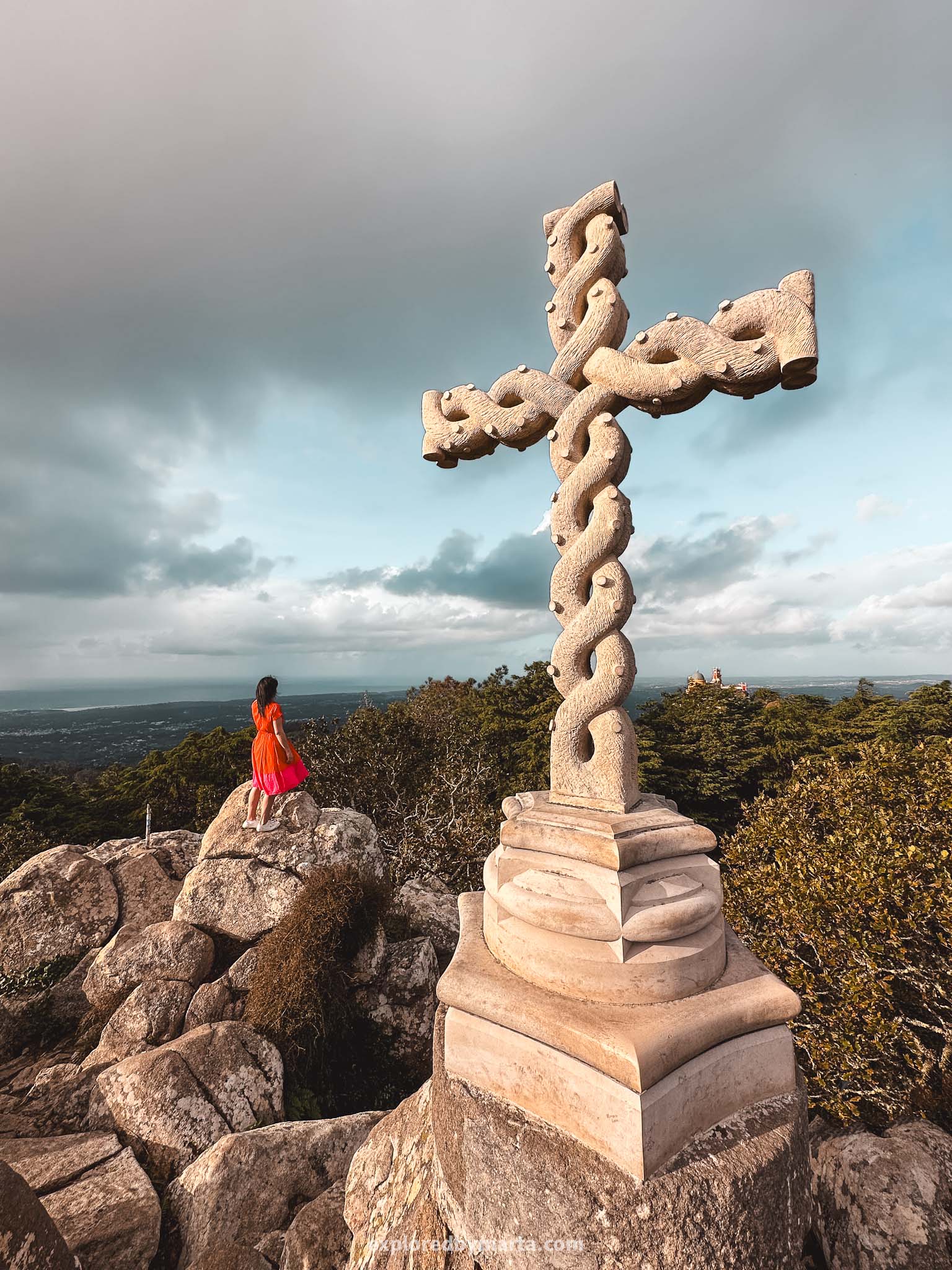 Sintra, Portugal-Cruz Alta-High Cross inside the Park of Pena