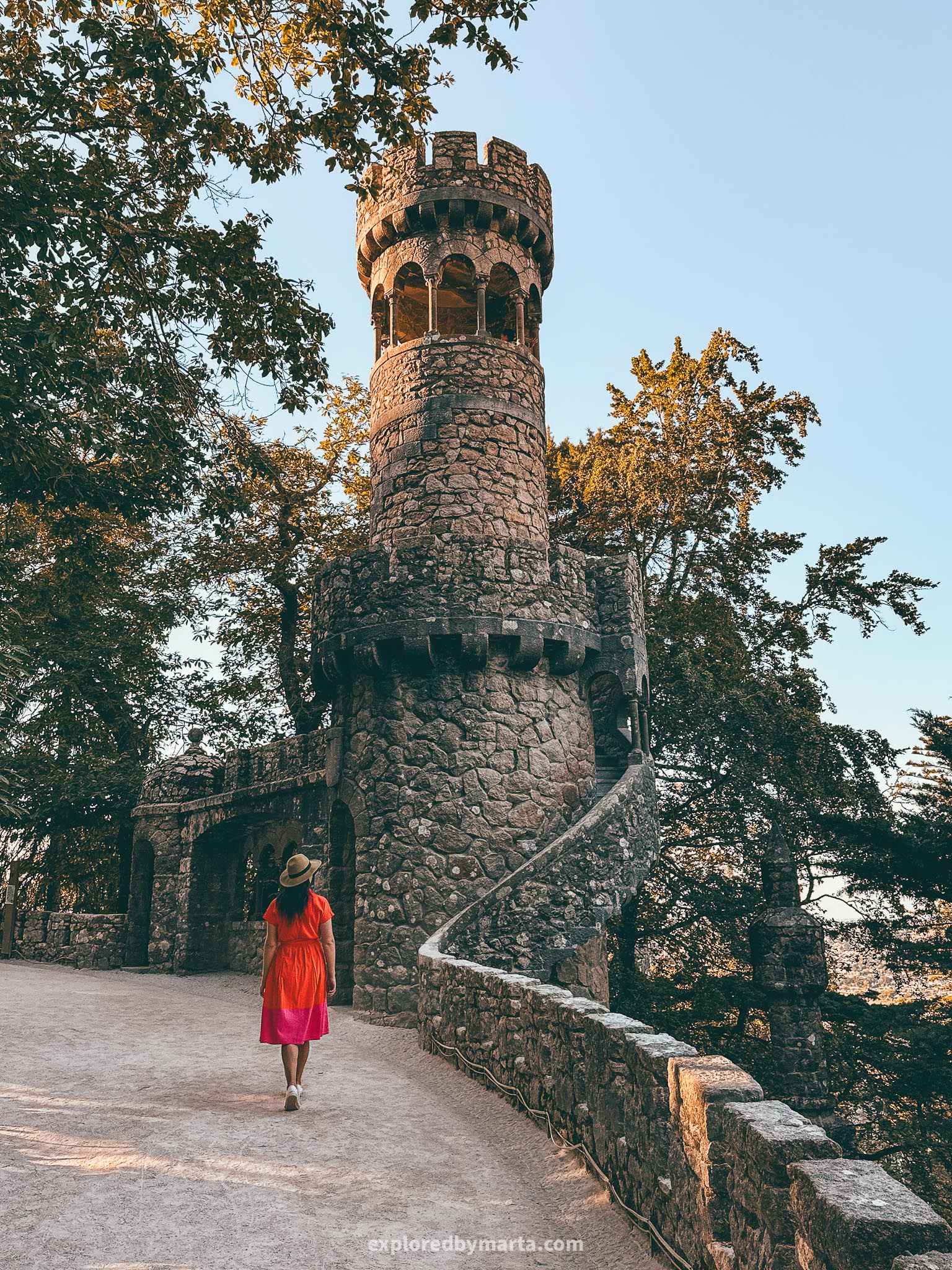 Sintra, Portugal-Quinta da Regaleira-Watchtower at Leda's Grotto