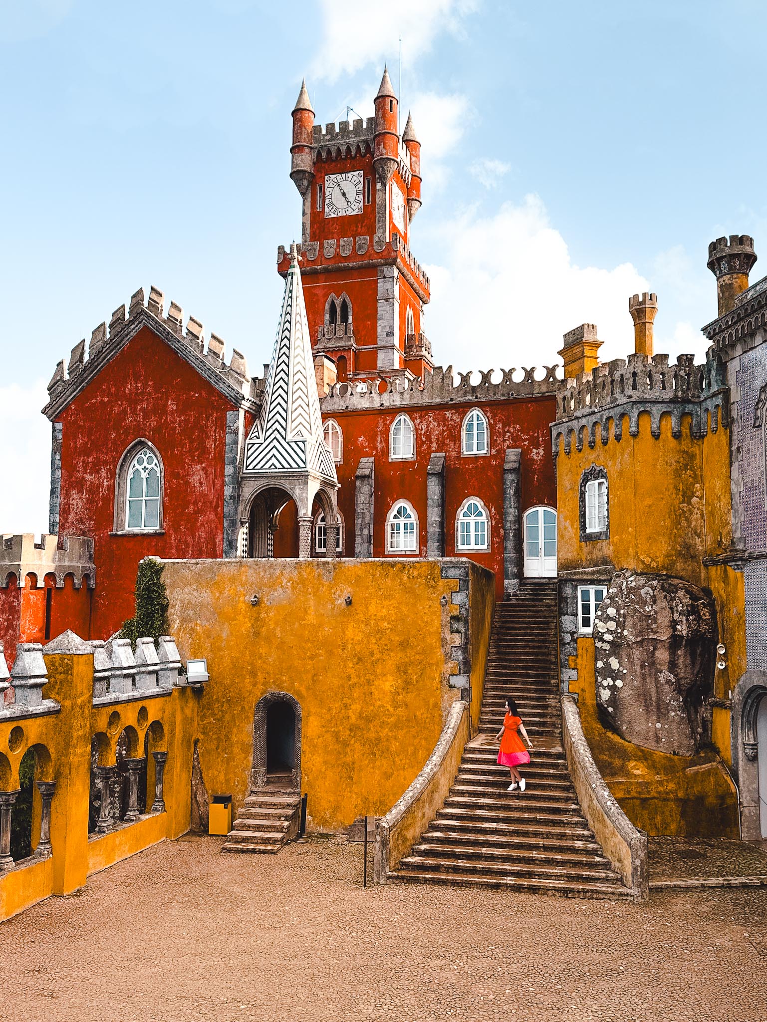 Pena Palace colorful castle in Sintra, Portugal