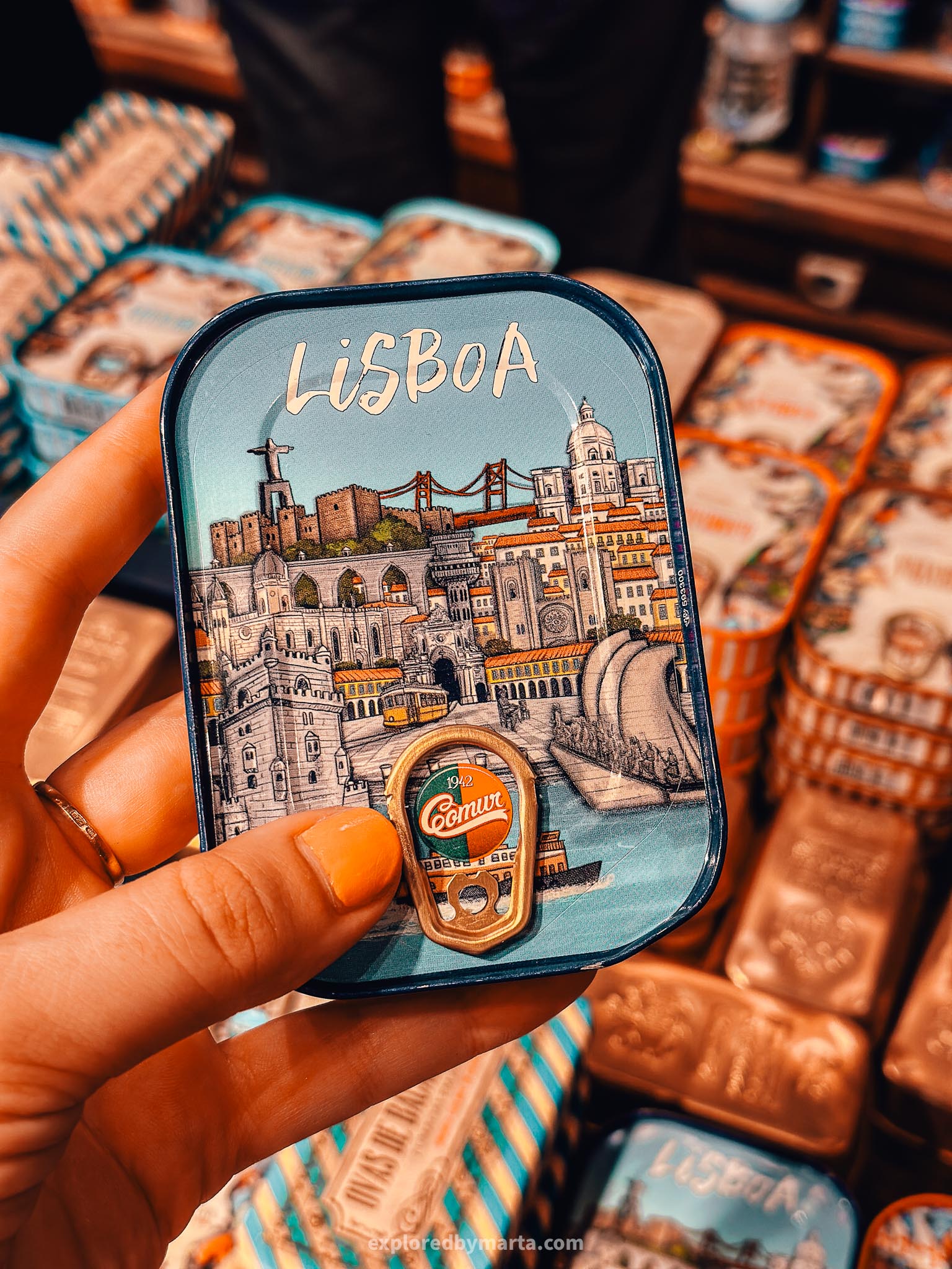 Portuguese canned fish store in Lisbon, Portugal