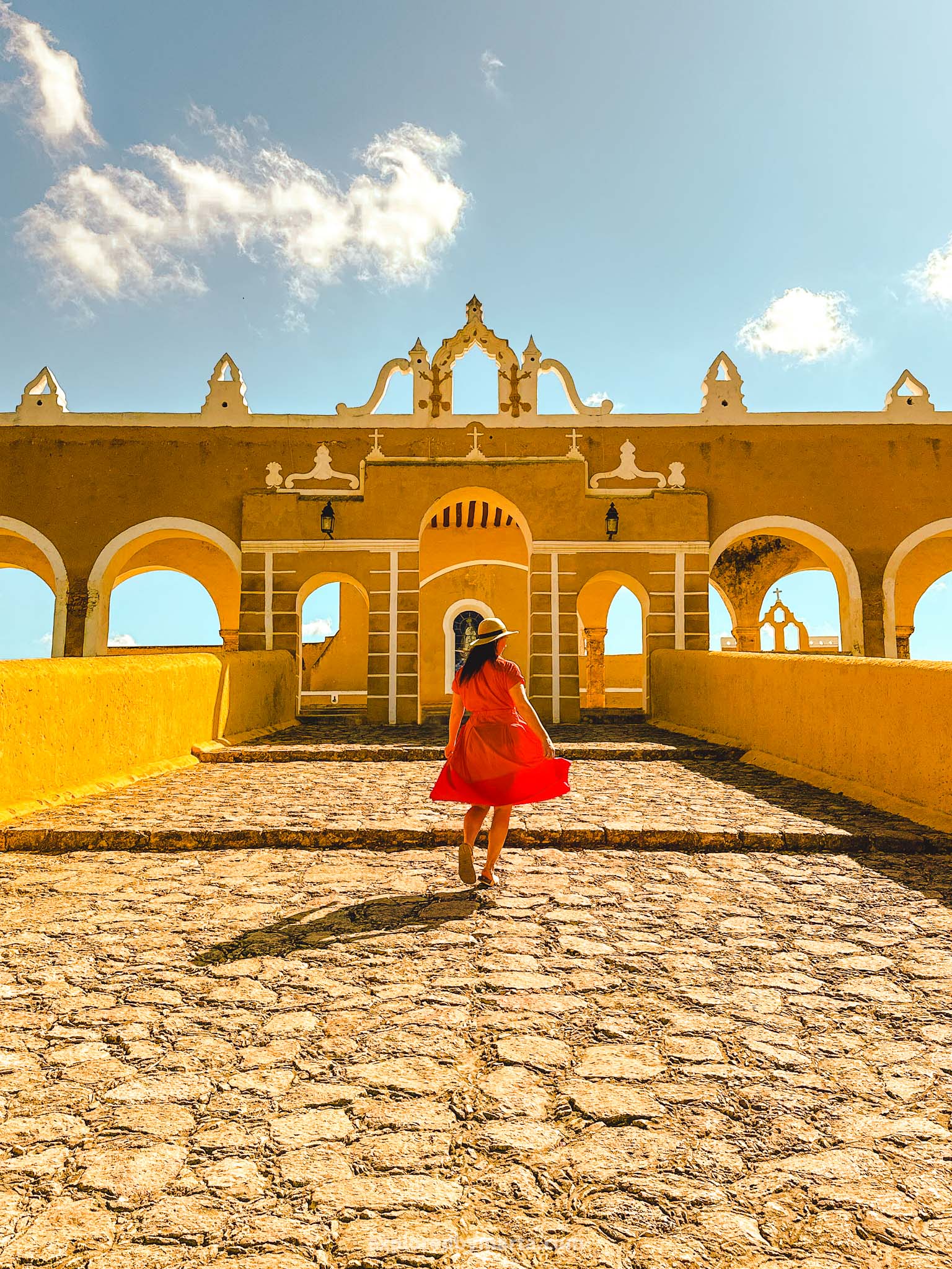 Izamal, Mexico-the yellow Convento de San Antonio convent in Izamal is the main attraction of the city