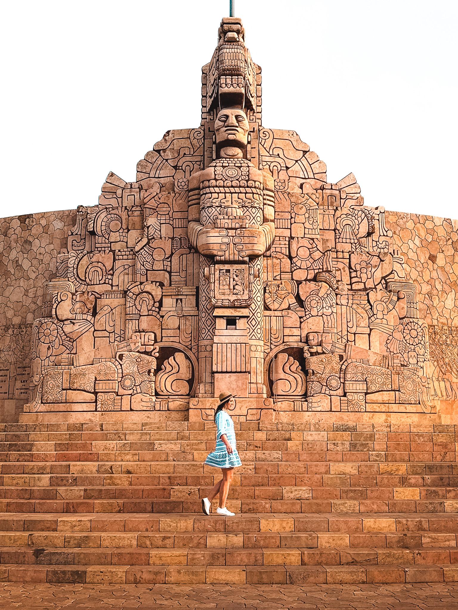 Merida, Mexico - Monumento a La Patria Mayan style monument in Merida