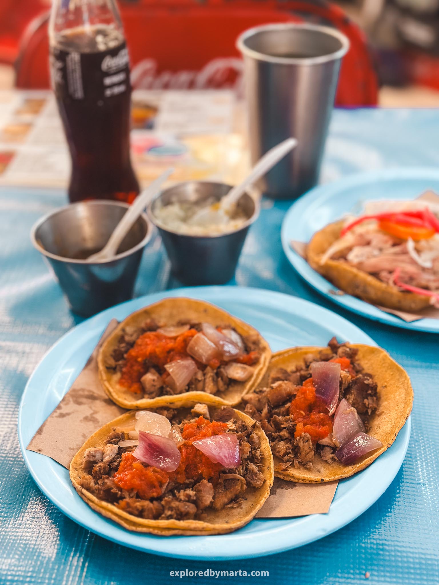 Merida, Mexico-cochinita pibil traditional Yucated Mayan tacos featured on Netflix's Taco Chronicles - Taqueria La Lupita