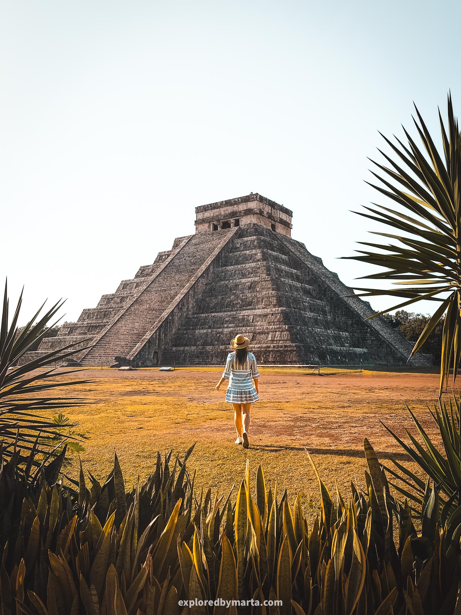 Yucatan peninsula, Mexico - Mayan pyramids and Mayan ruins around Yucatan - Chichen Itza