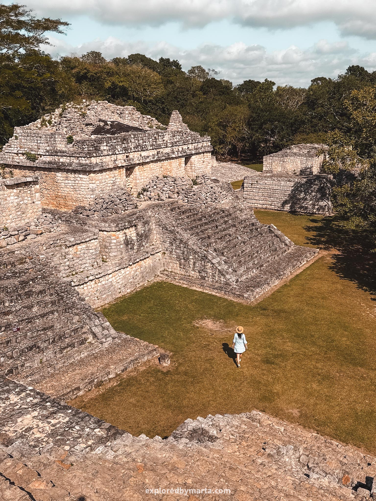 Yucatan peninsula, Mexico - Mayan pyramids and Mayan ruins around Yucatan - Ek Balam archaeological zone