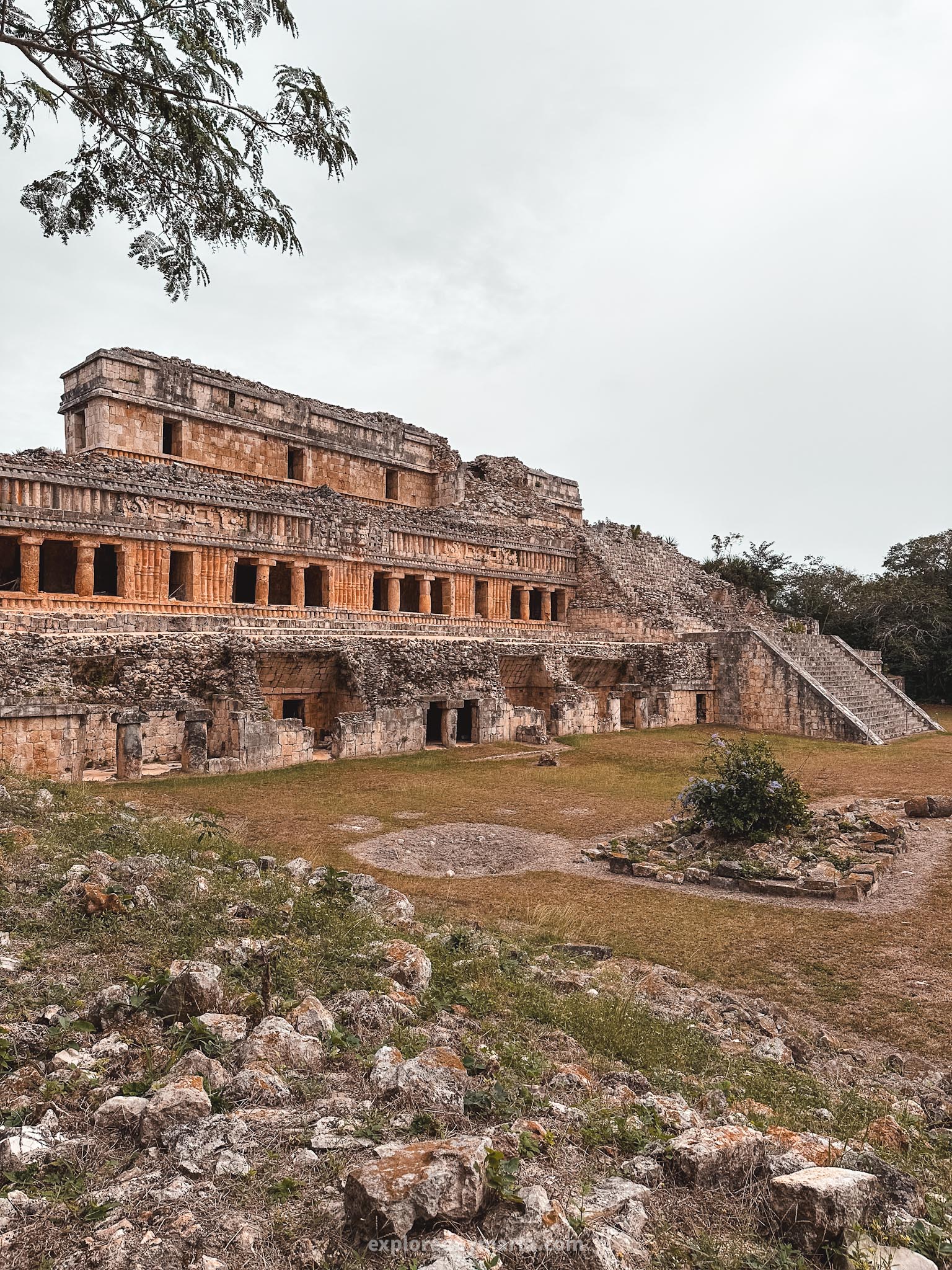 Yucatan peninsula, Mexico - Mayan pyramids and Mayan ruins around Yucatan - Zona Arqueológica de Sayil in Ruta Puuc