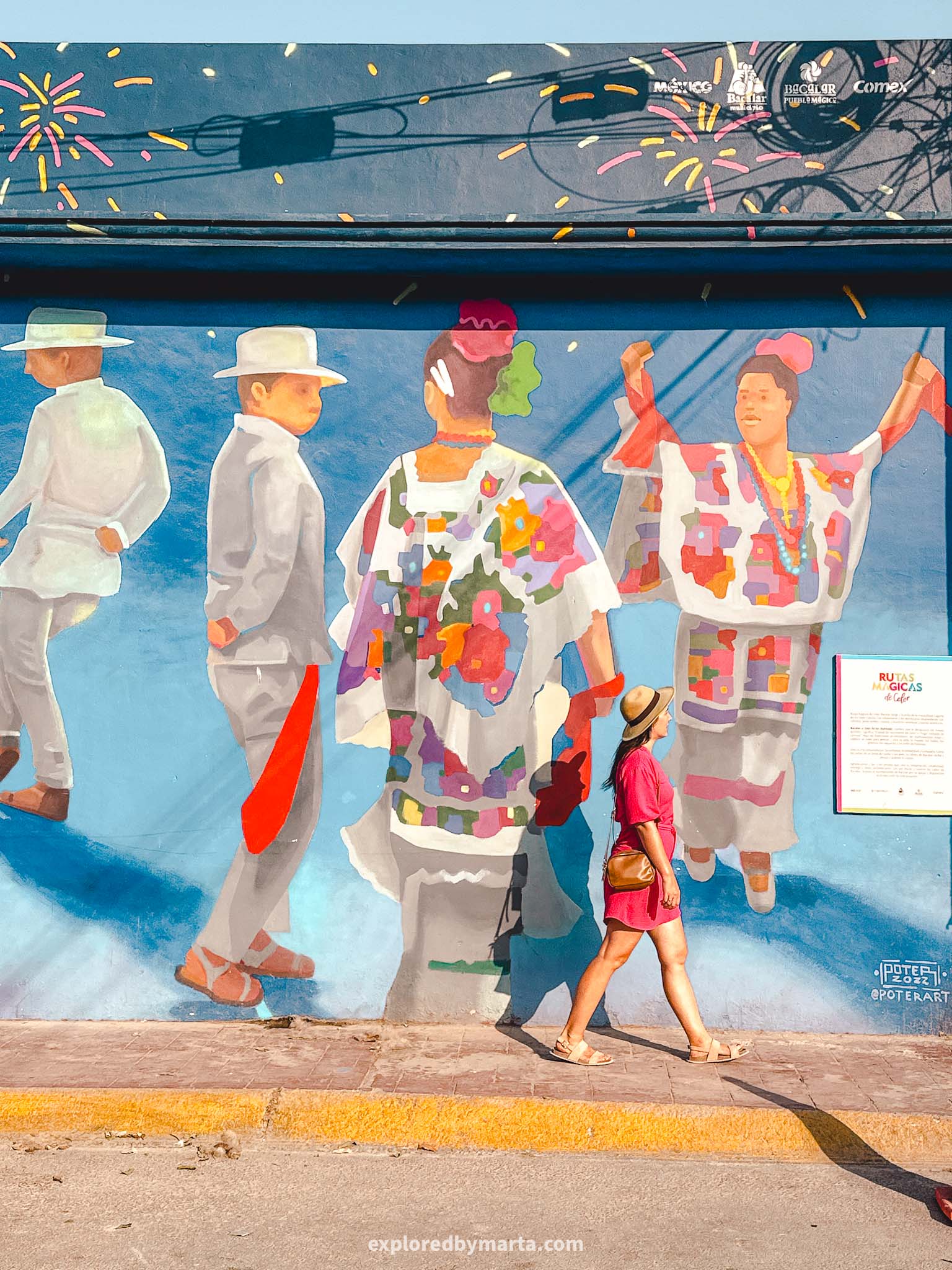 Bacalar, Mexico-street art and colorful photo spots in Bacalar