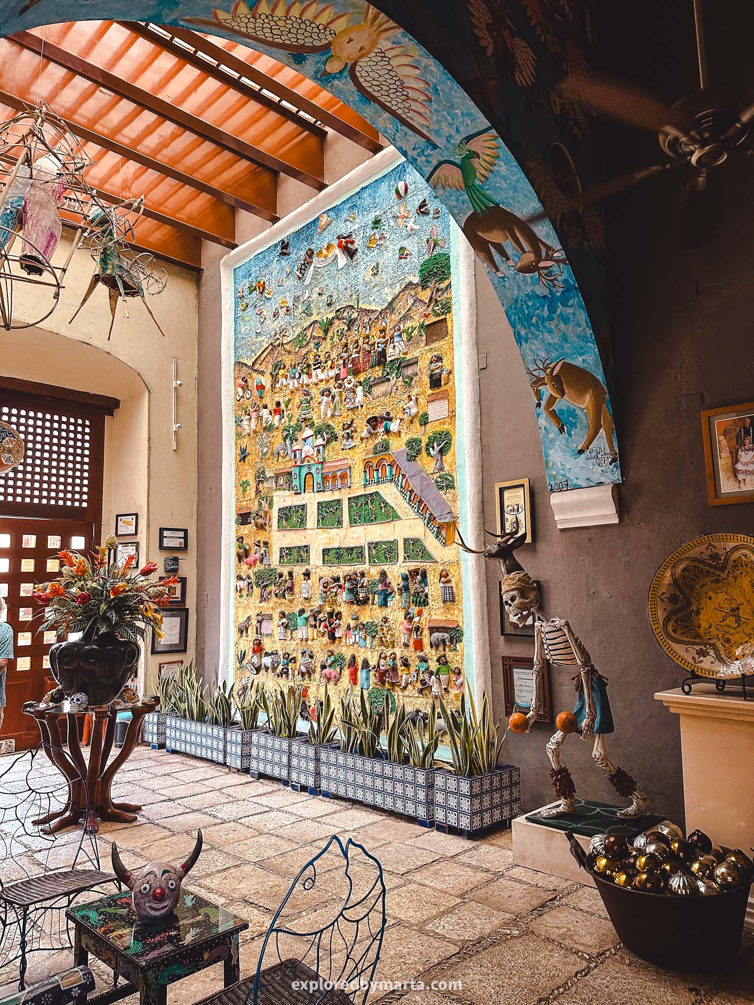 Valladolid, Mexico-Casa de los Venados museum in a private home in Valladolid featuring Mexical folk art objects