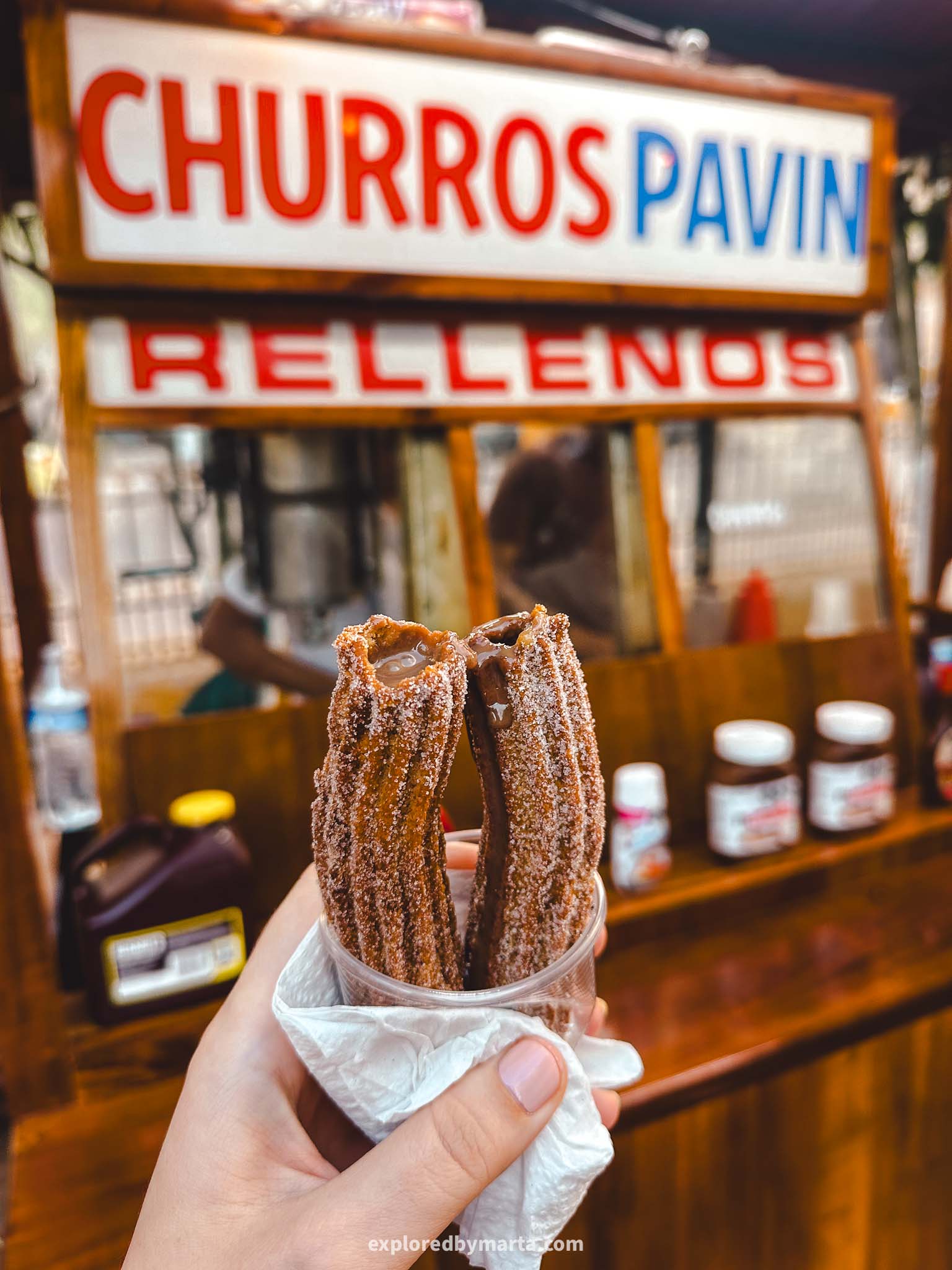 Valladolid, Mexico-churros at Parque Principal de Valladolid