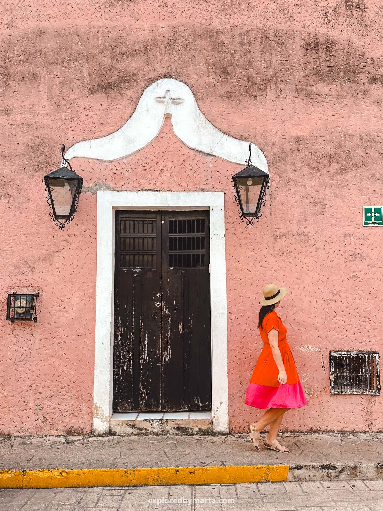 Valladolid, Mexico-colorful street in Valladolid - Calzada de los Frailes